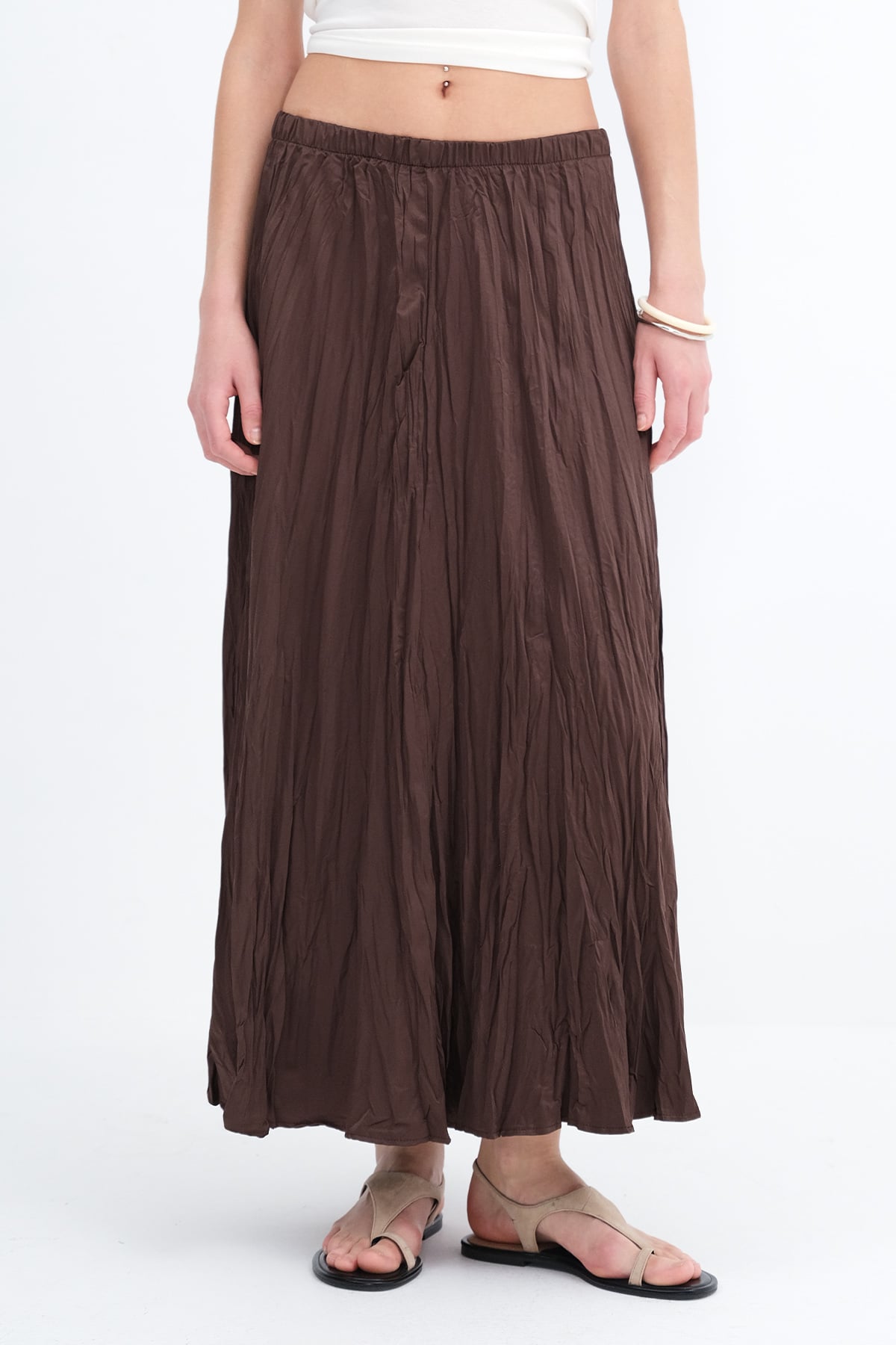 Bitter-Coffee_Long-Skirt-With-Elastic-Waist-addax