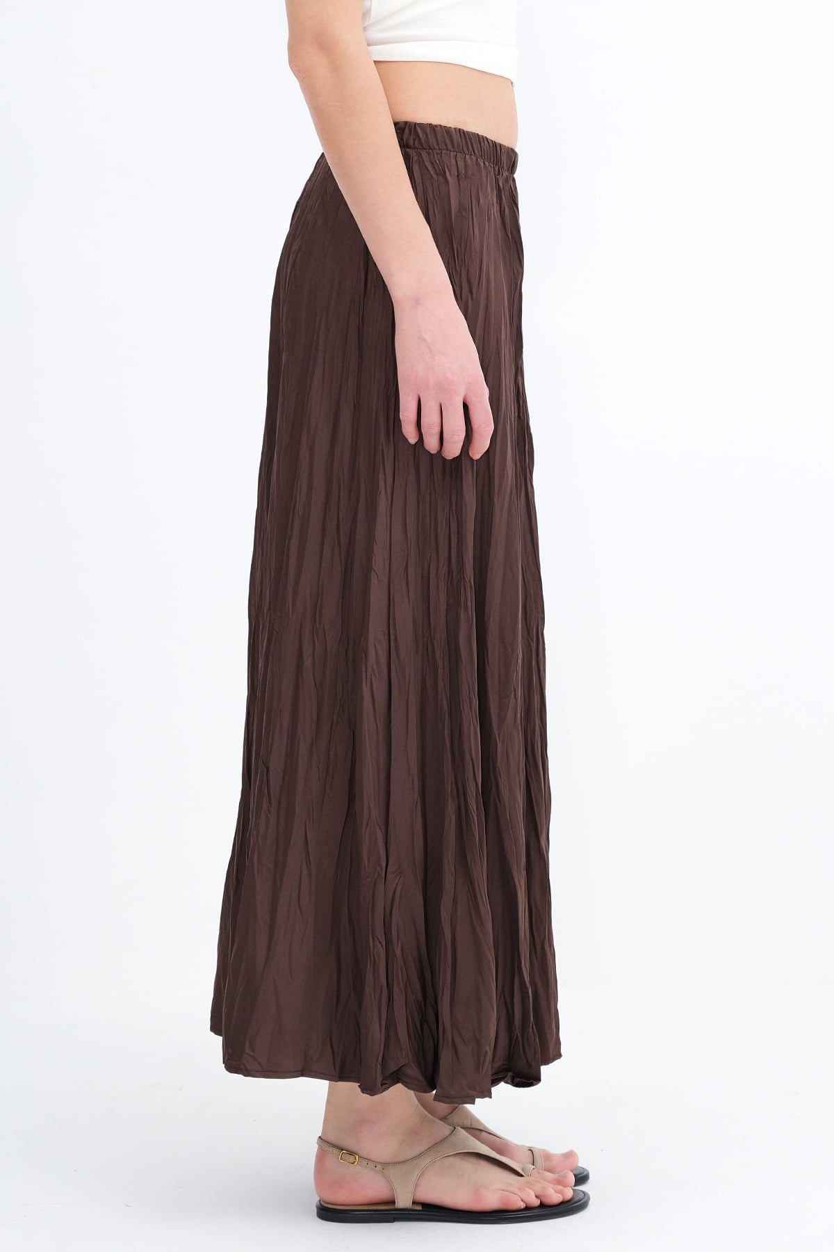 Bitter-Coffee_Long-Skirt-With-Elastic-Waist-addax
