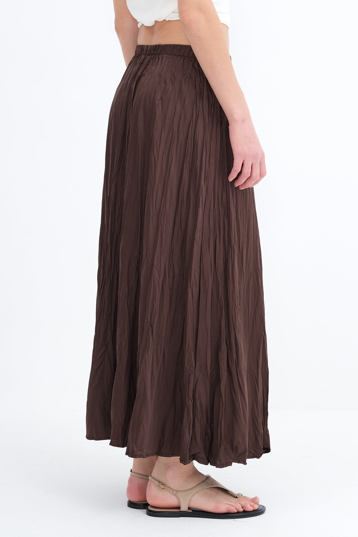 Bitter-Coffee_Long-Skirt-With-Elastic-Waist-addax