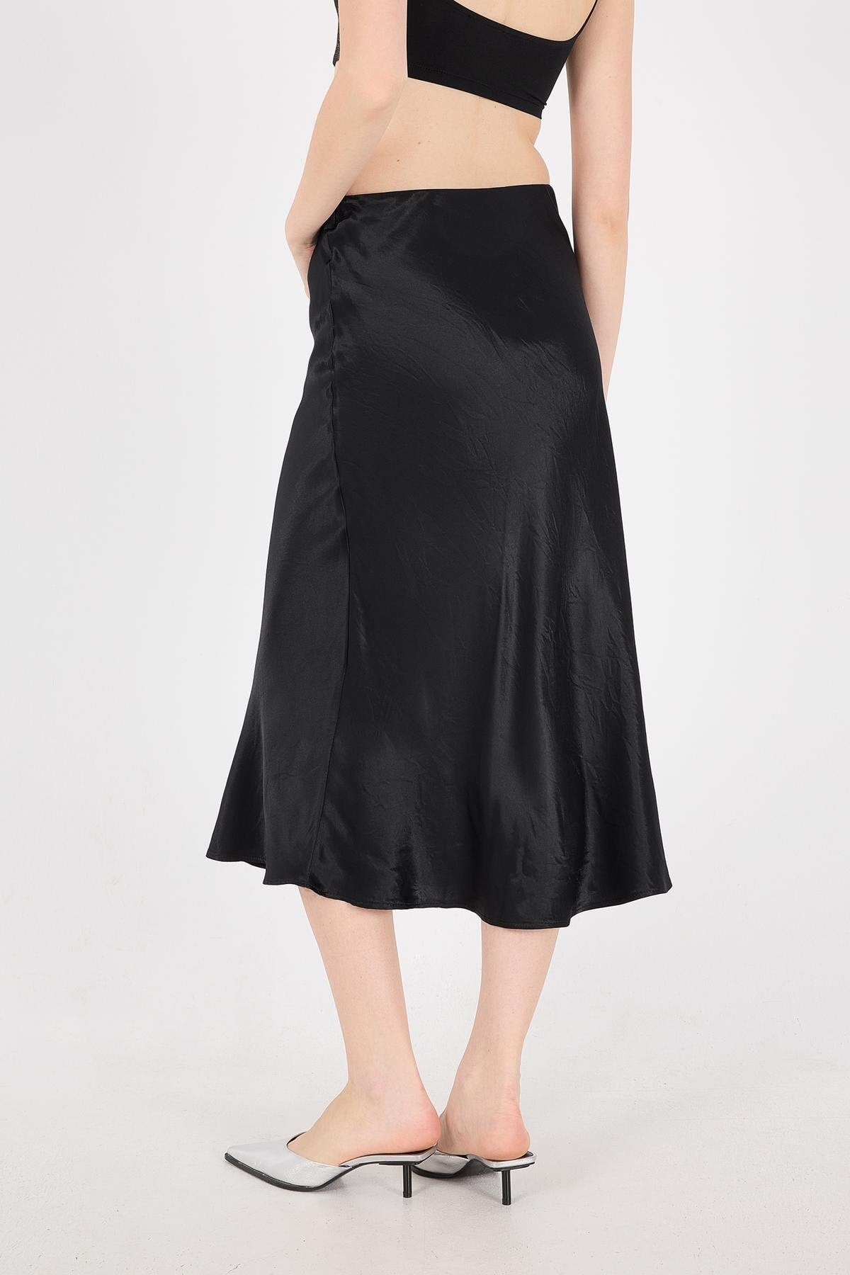 Black_Satin-Midi-Skirt-addax