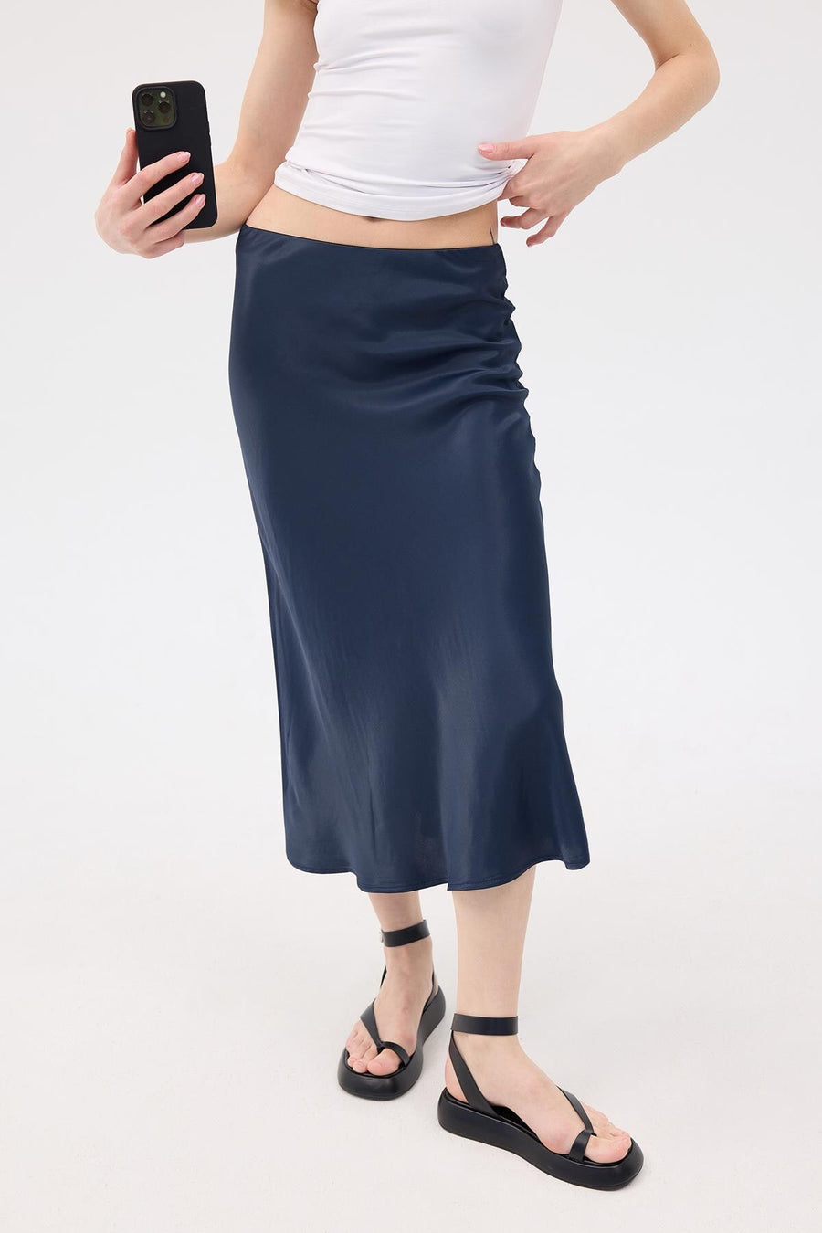 Night-Blue_Satin-Midi-Skirt-addax