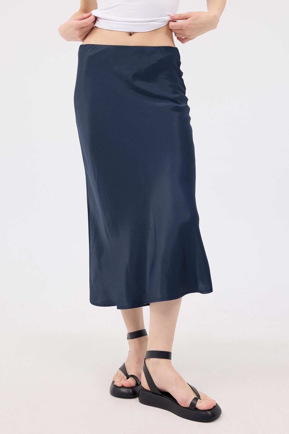 Night-Blue_Satin-Midi-Skirt-addax