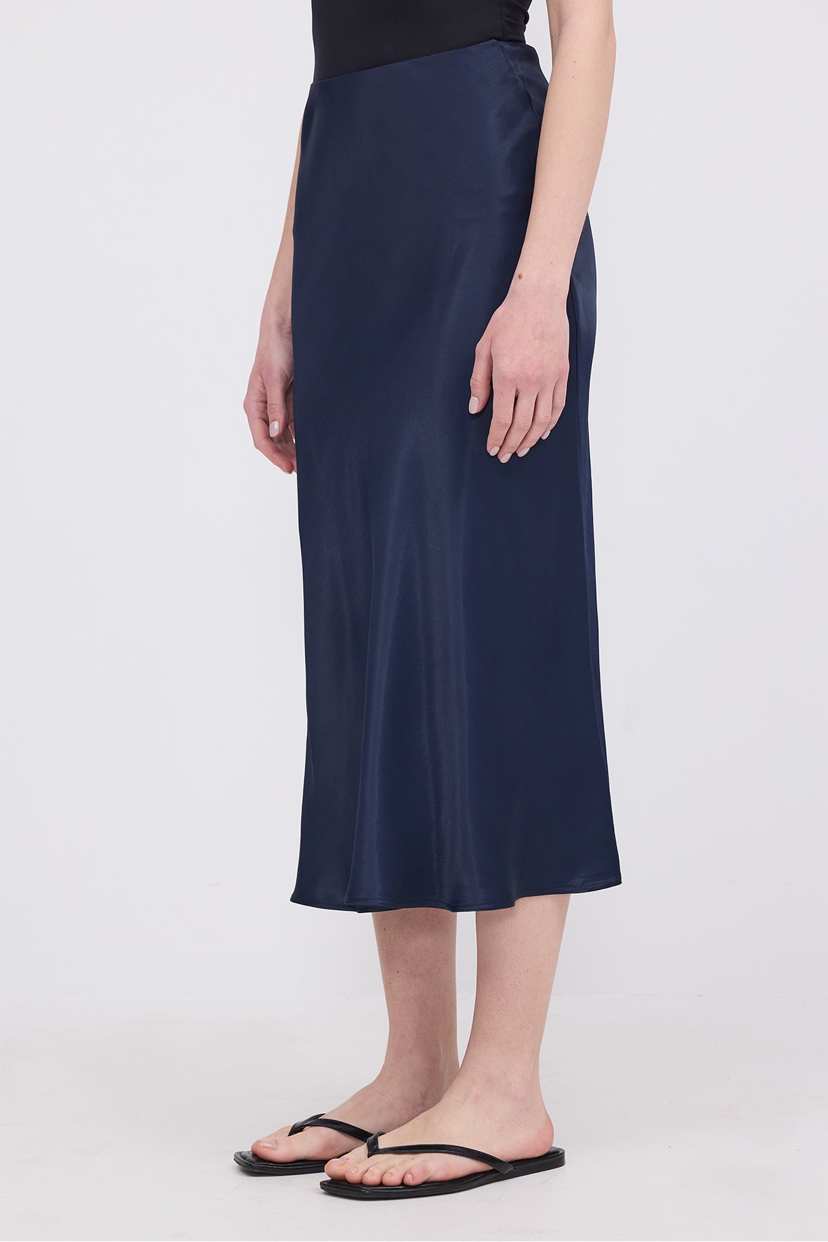 Dark-Night-Blue_Satin-Midi-Skirt-addax