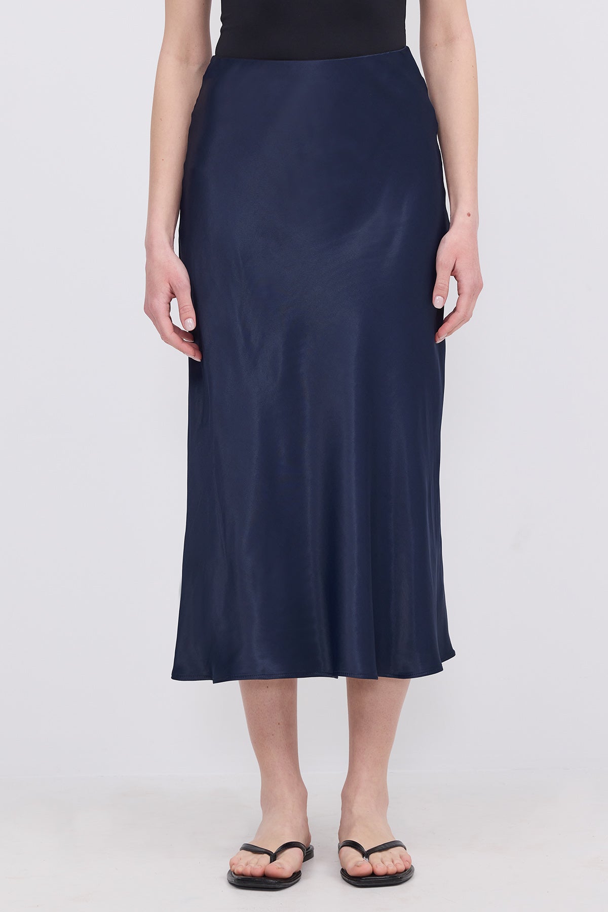 Dark-Night-Blue_Satin-Midi-Skirt-addax