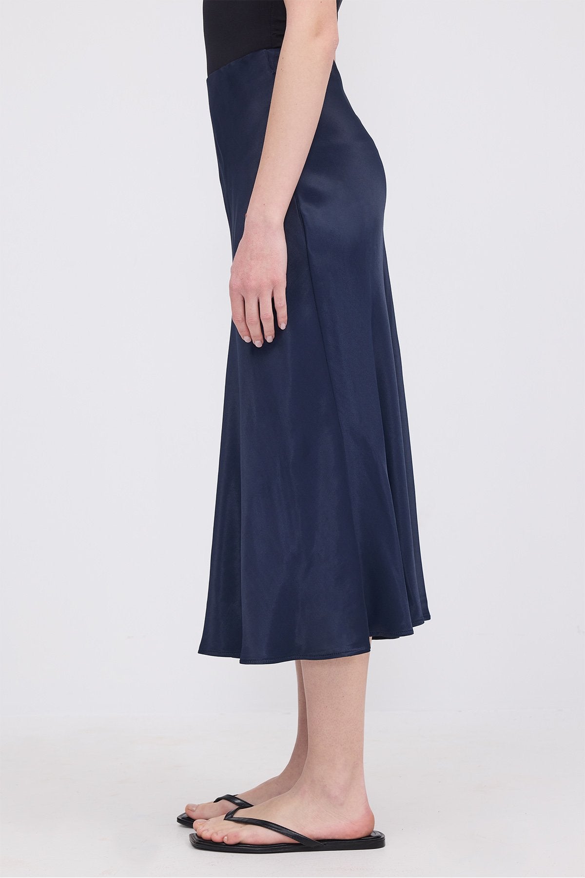 Dark-Night-Blue_Satin-Midi-Skirt-addax