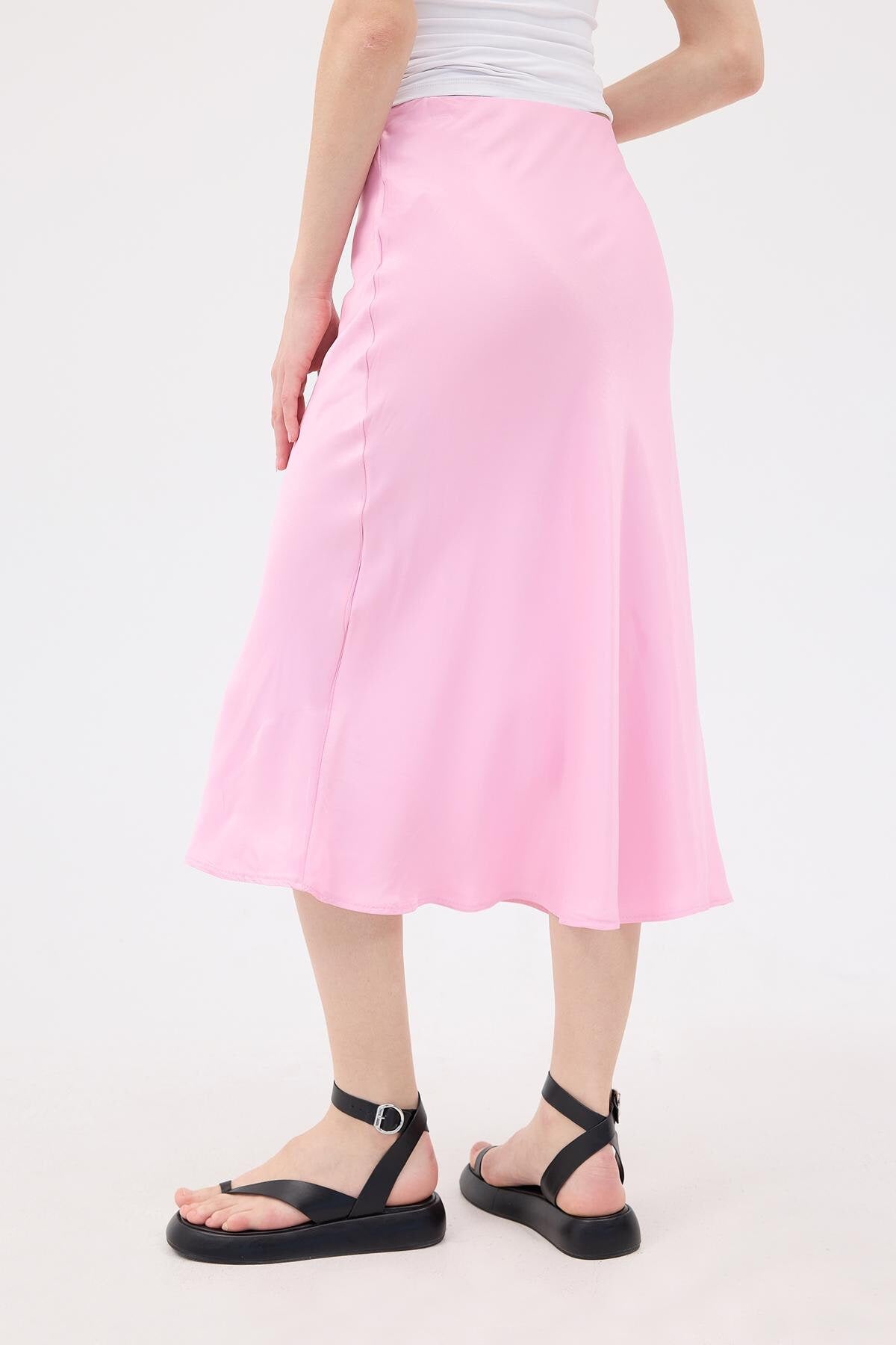 Sugar-Pink_Satin-Midi-Skirt-addax