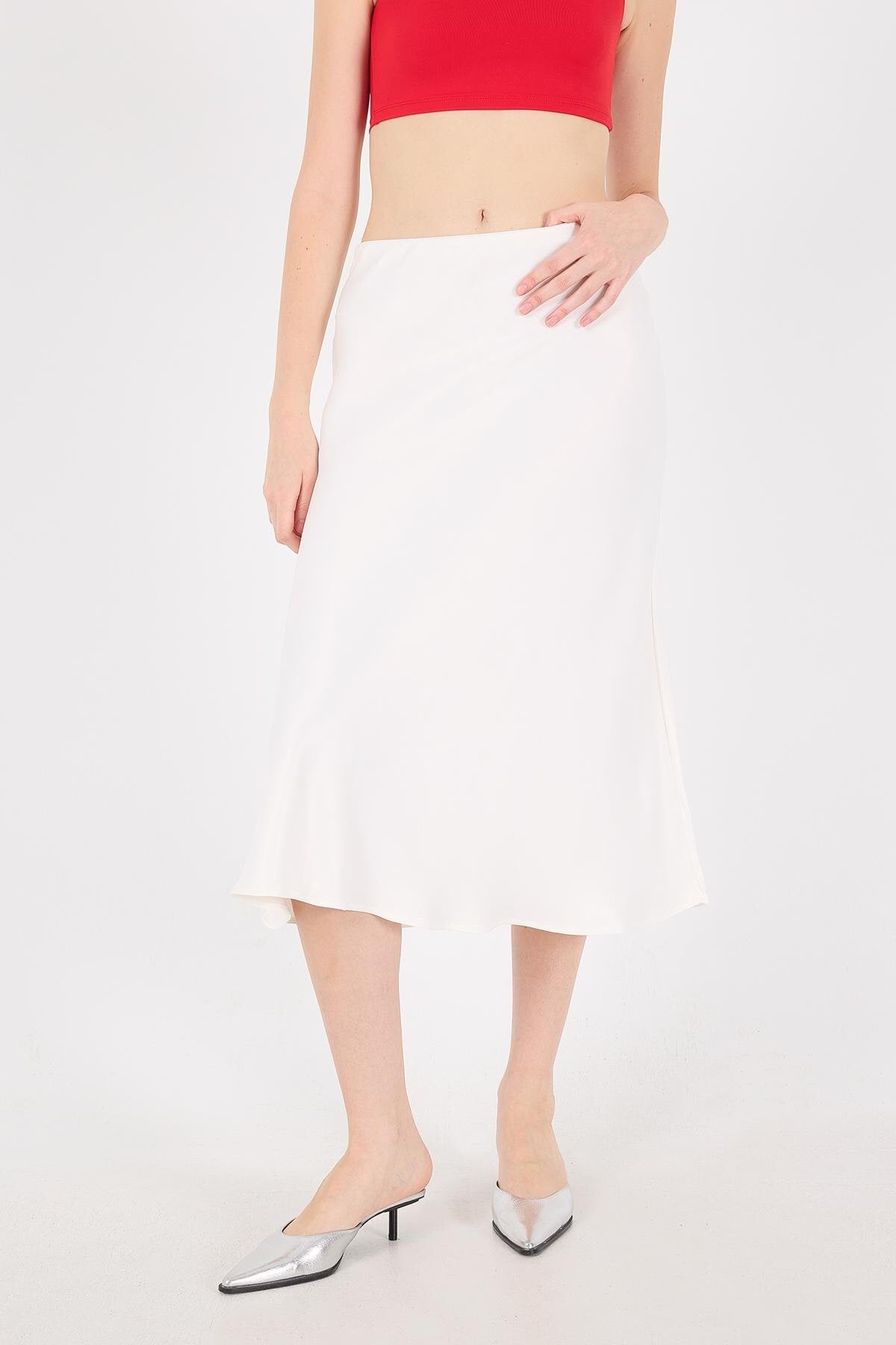 Ecru_Satin-Midi-Skirt-addax