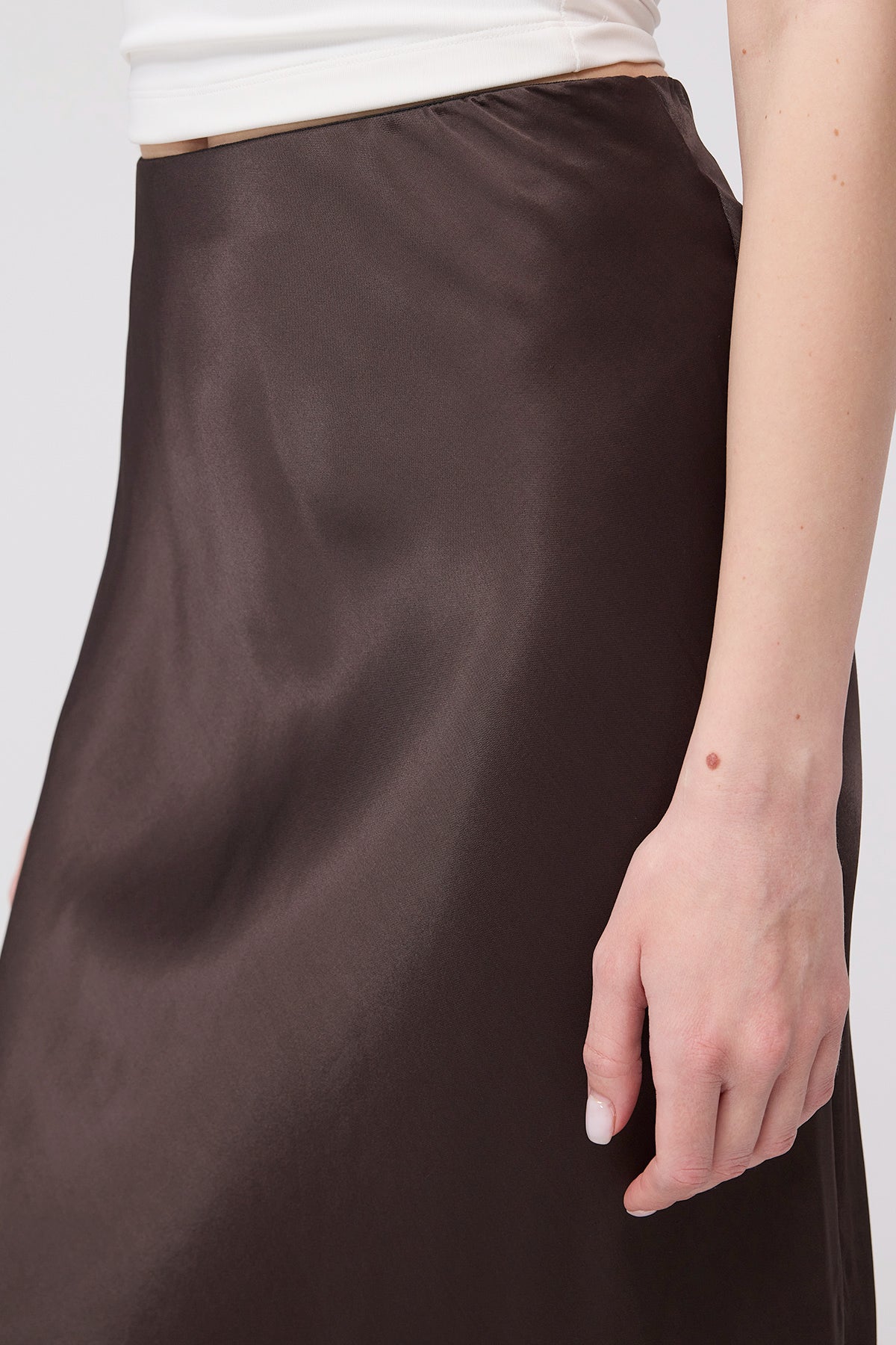 Bitter-Coffee_Satin-Midi-Skirt-addax