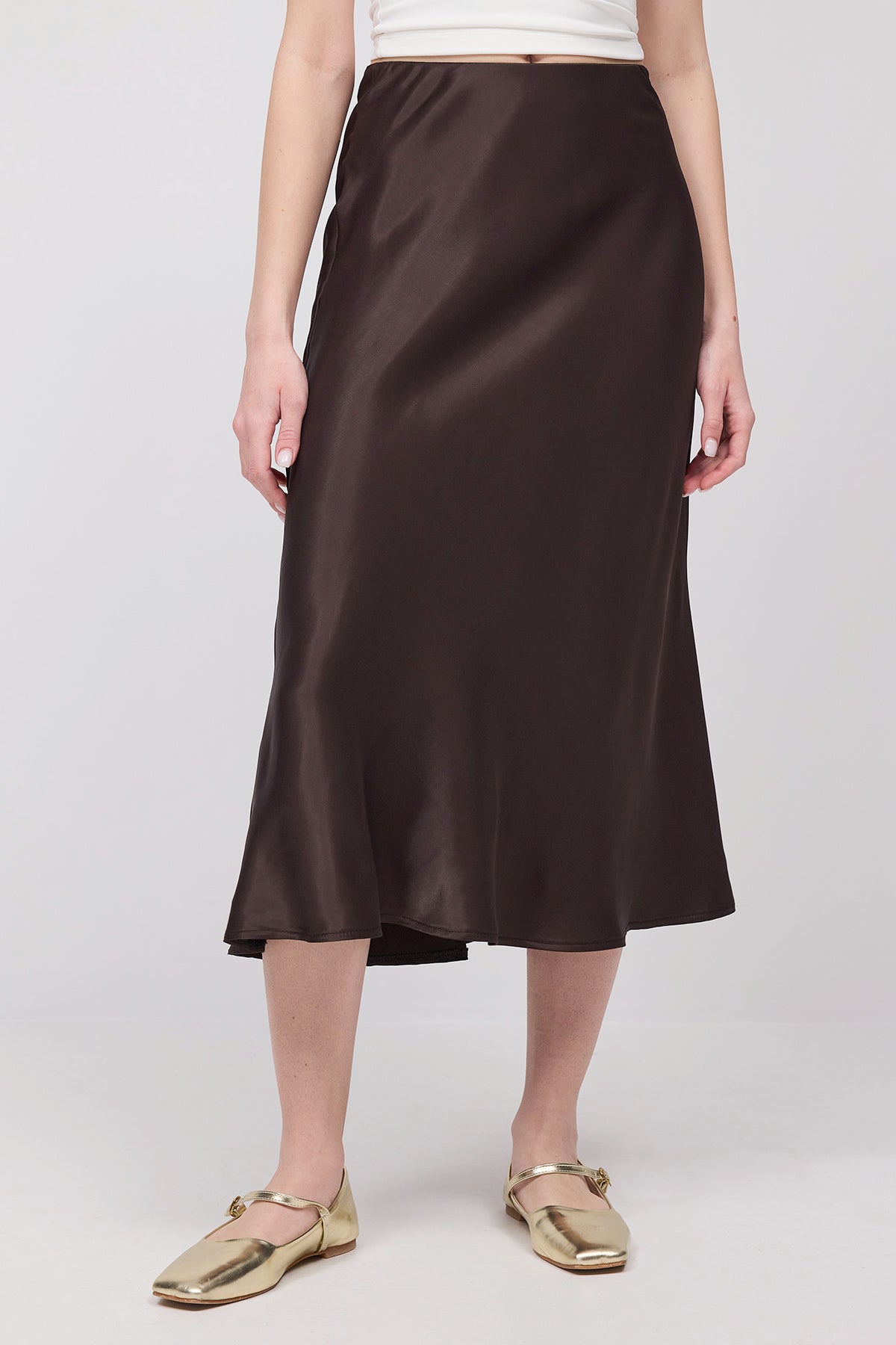 Bitter-Coffee_Satin-Midi-Skirt-addax