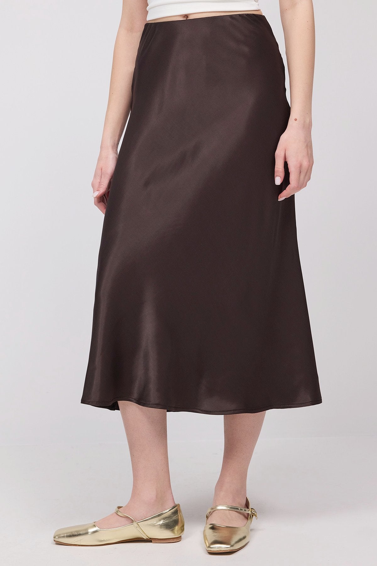 Bitter-Coffee_Satin-Midi-Skirt-addax