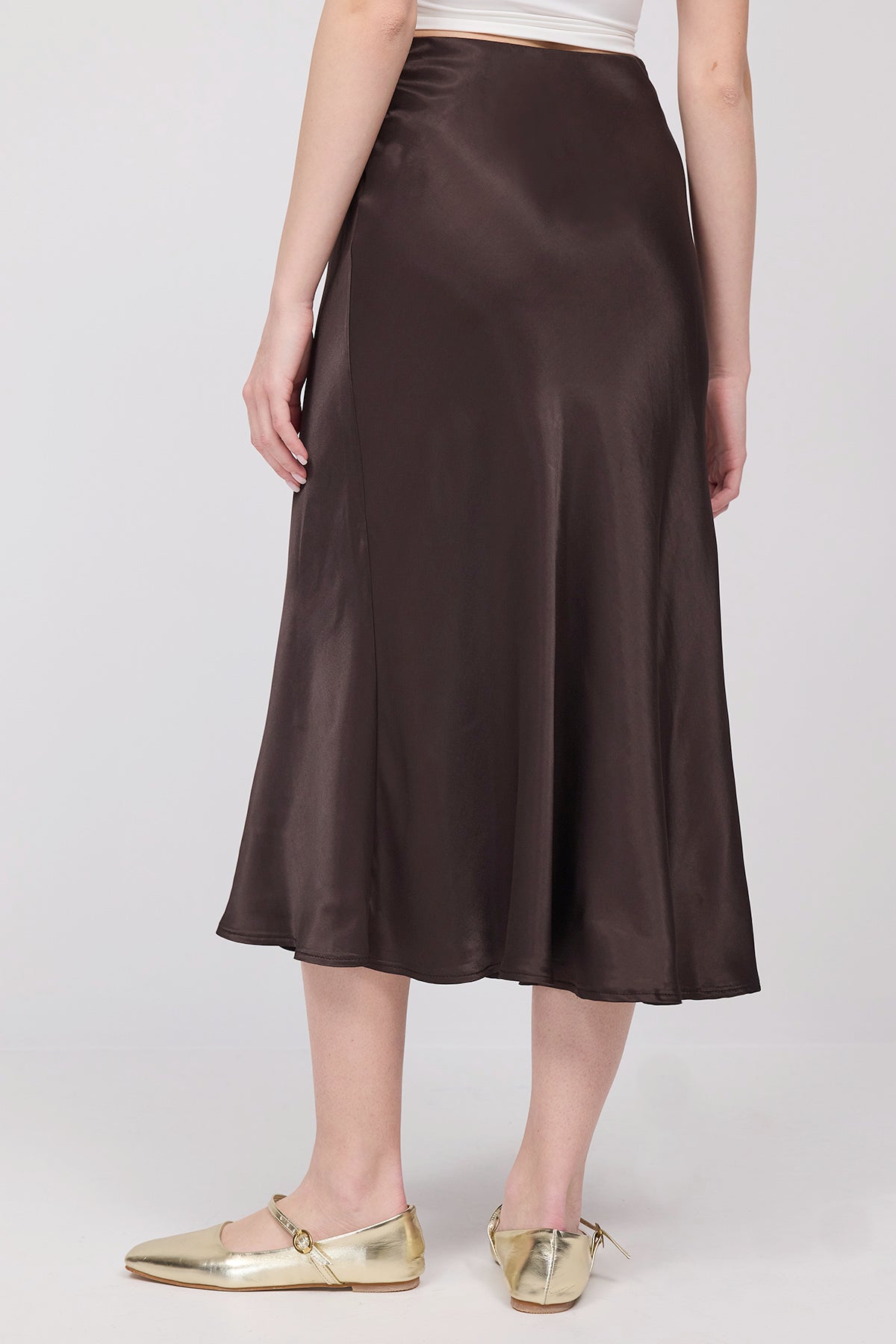 Bitter-Coffee_Satin-Midi-Skirt-addax