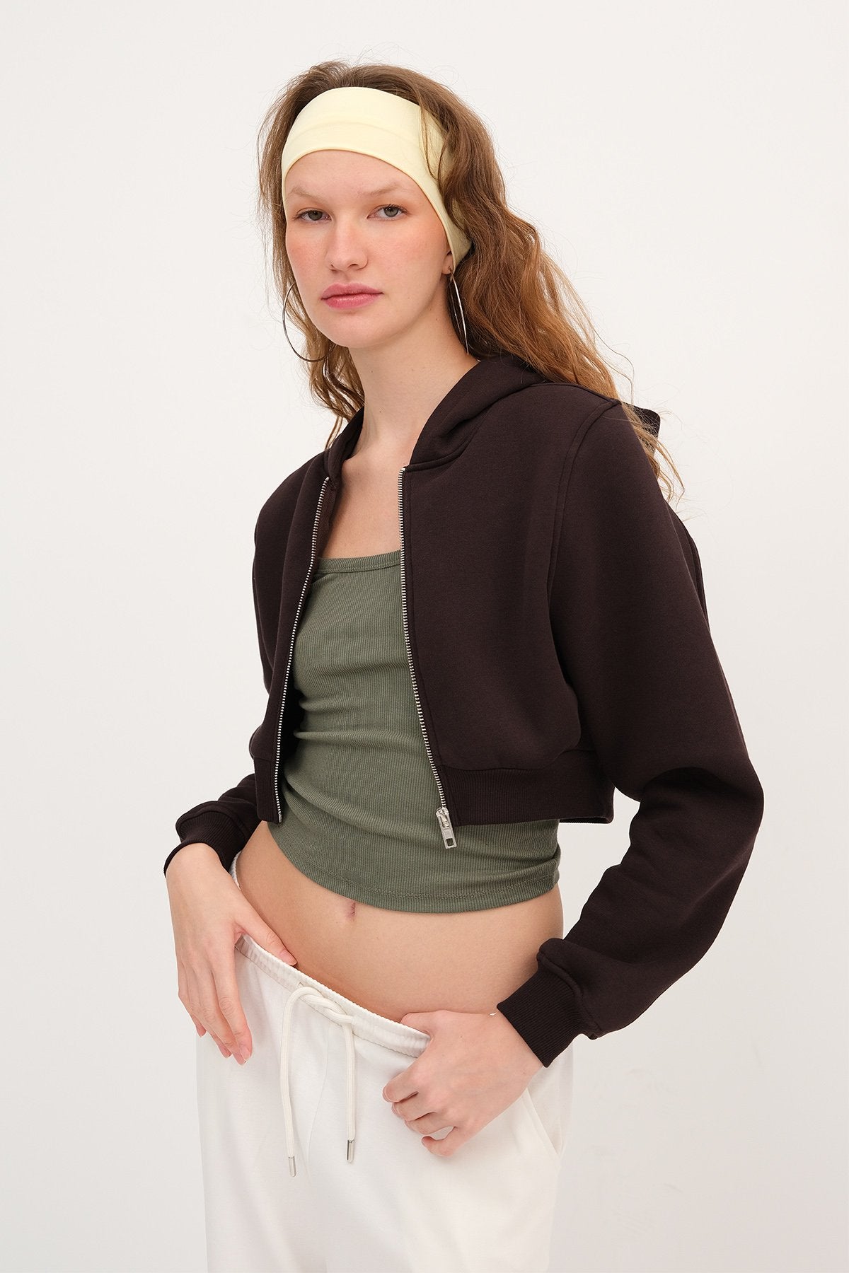 Bitter-Coffee_Raised-Hooded-Crop-Sweatshirt-addax