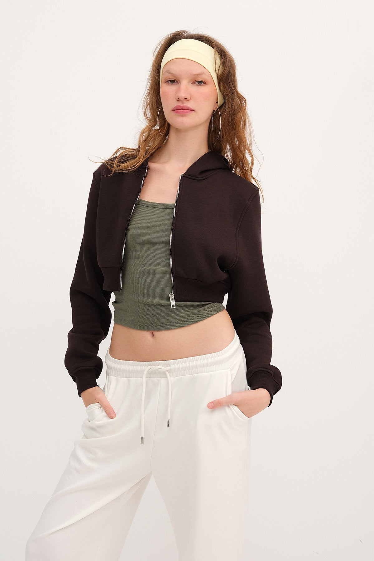 Bitter-Coffee_Raised-Hooded-Crop-Sweatshirt-addax