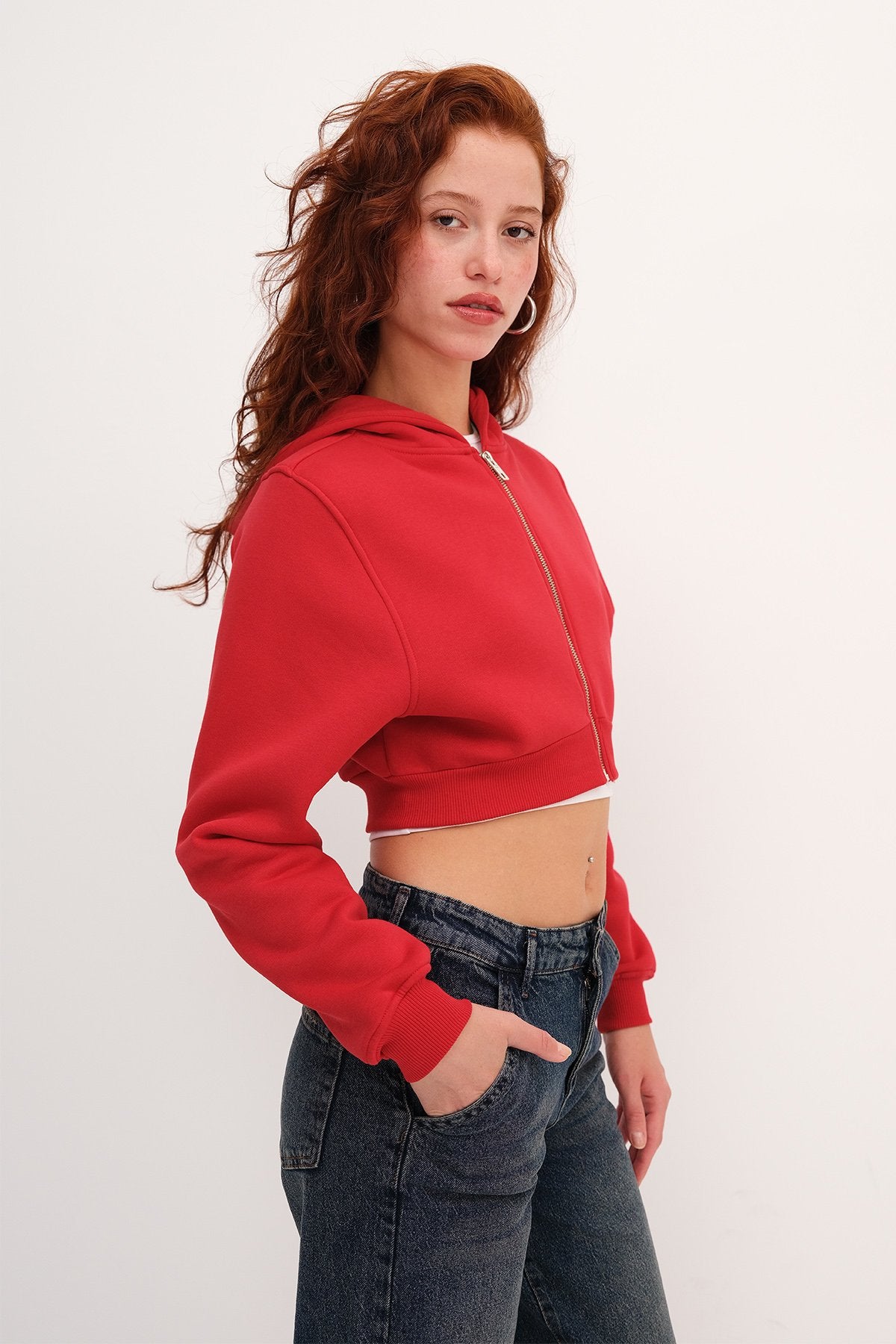 Bright-Red_Raised-Hooded-Crop-Sweatshirt-addax