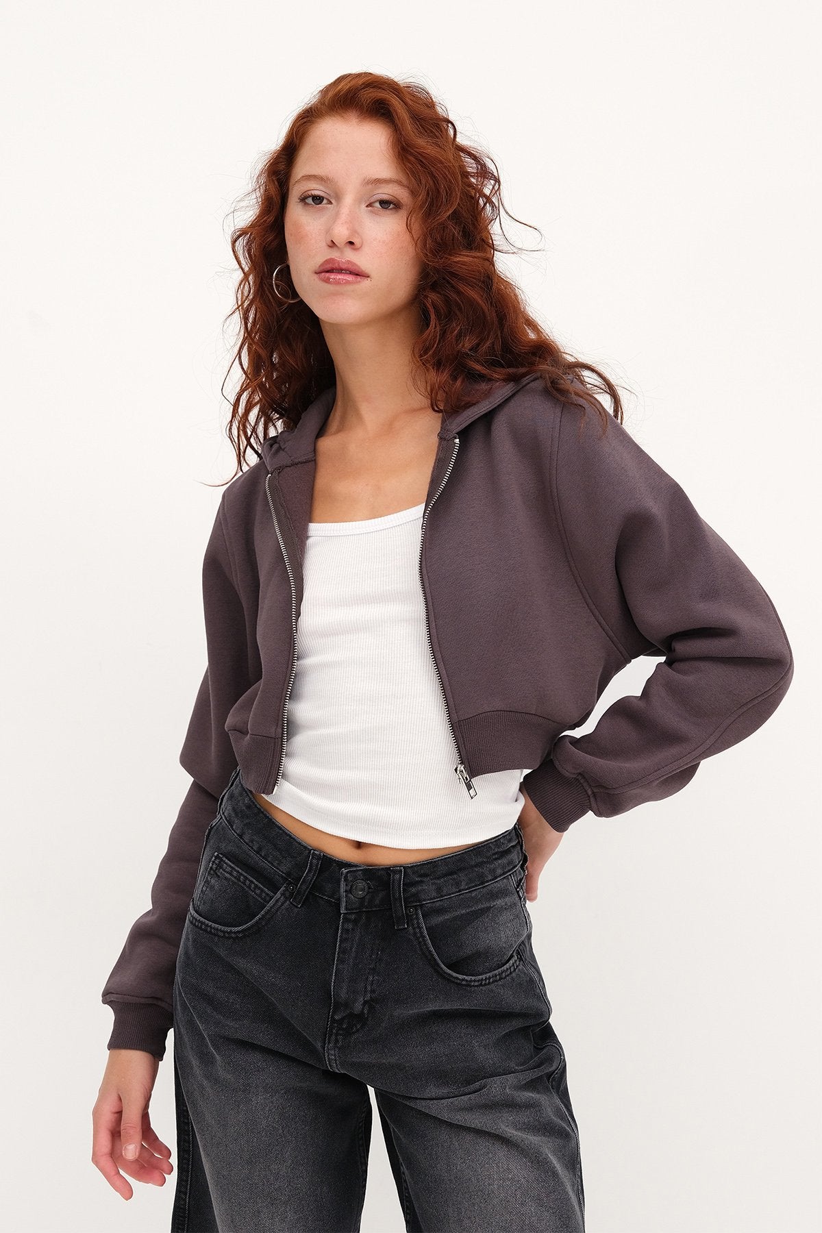 Soft-Brown_Raised-Hooded-Crop-Sweatshirt-addax