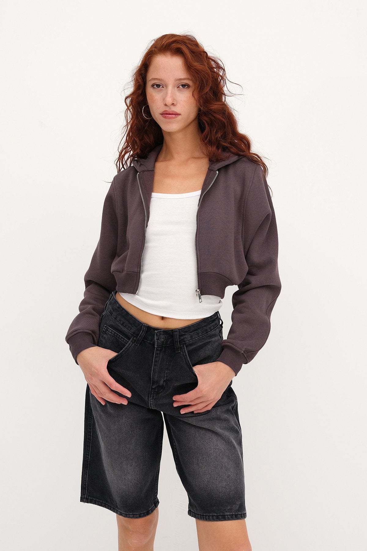 Soft-Brown_Raised-Hooded-Crop-Sweatshirt-addax