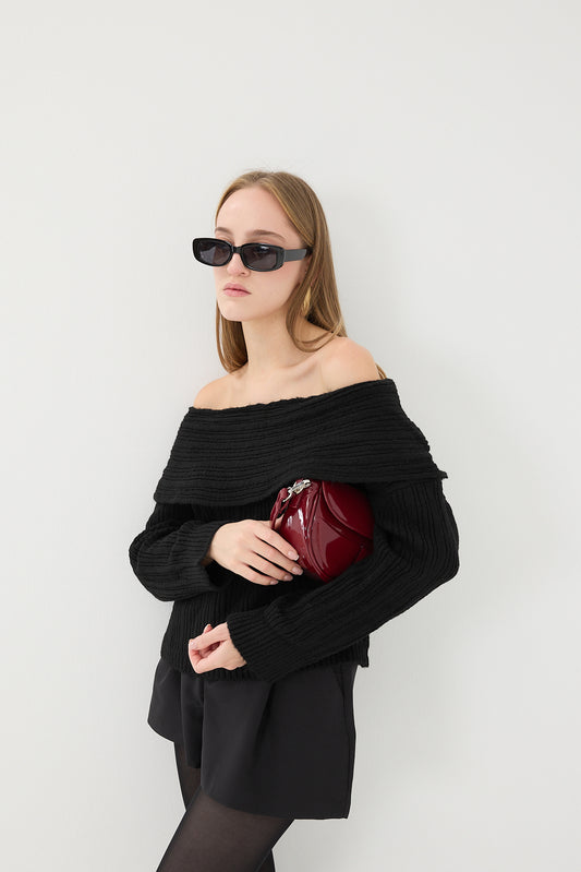 Black_Boat-Neck-Long-Sleeve-Knit-Sweater-addax