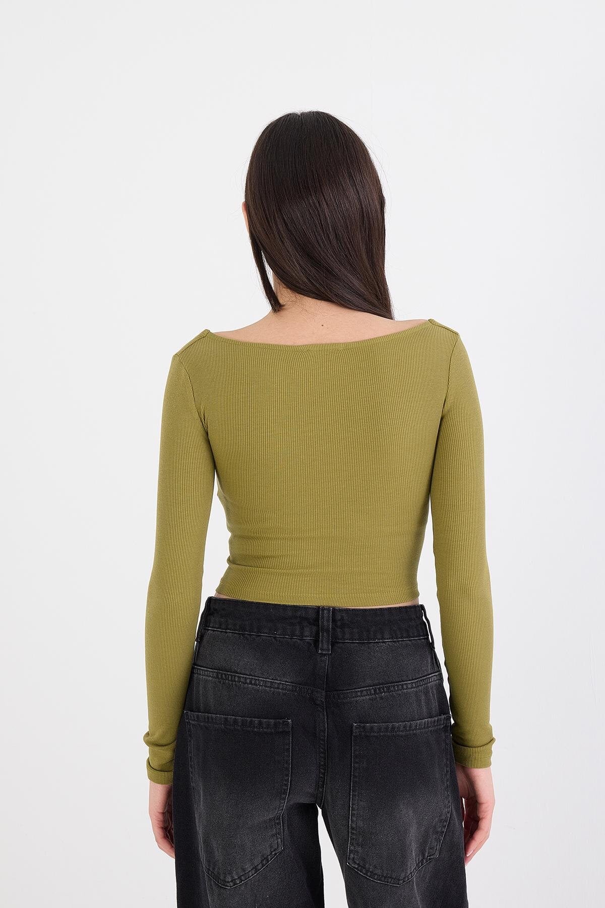 Khaki_Square-Neck-Ribbed-Crop-Top-addax
