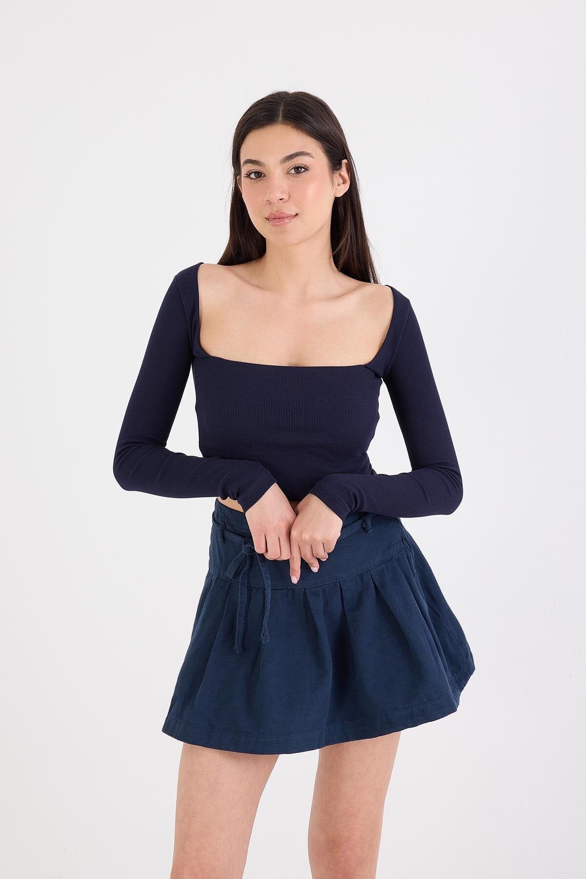 Night-Blue_Square-Neck-Ribbed-Crop-Top-addax