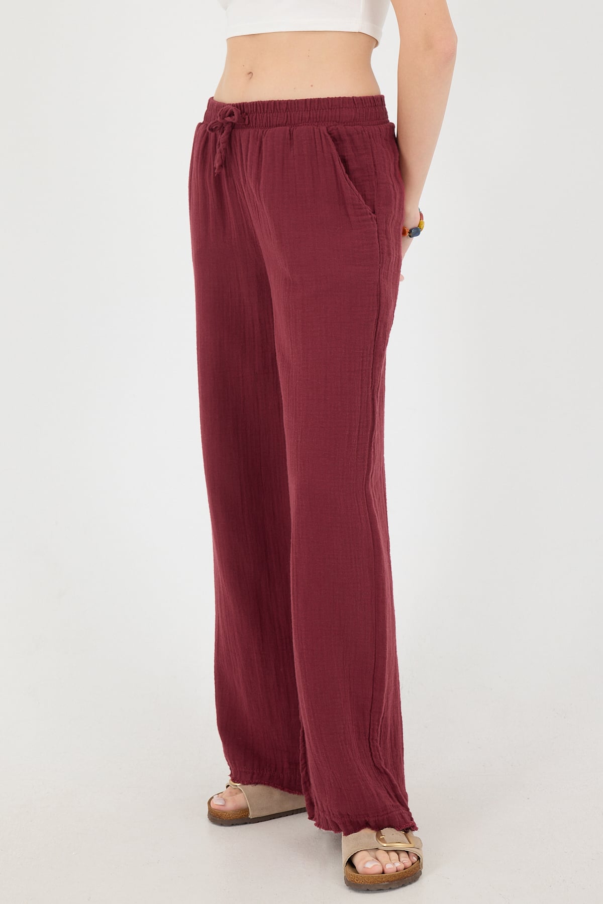 Burgundy_Wide-Leg-Trousers-With-Elastic-Waist-addax