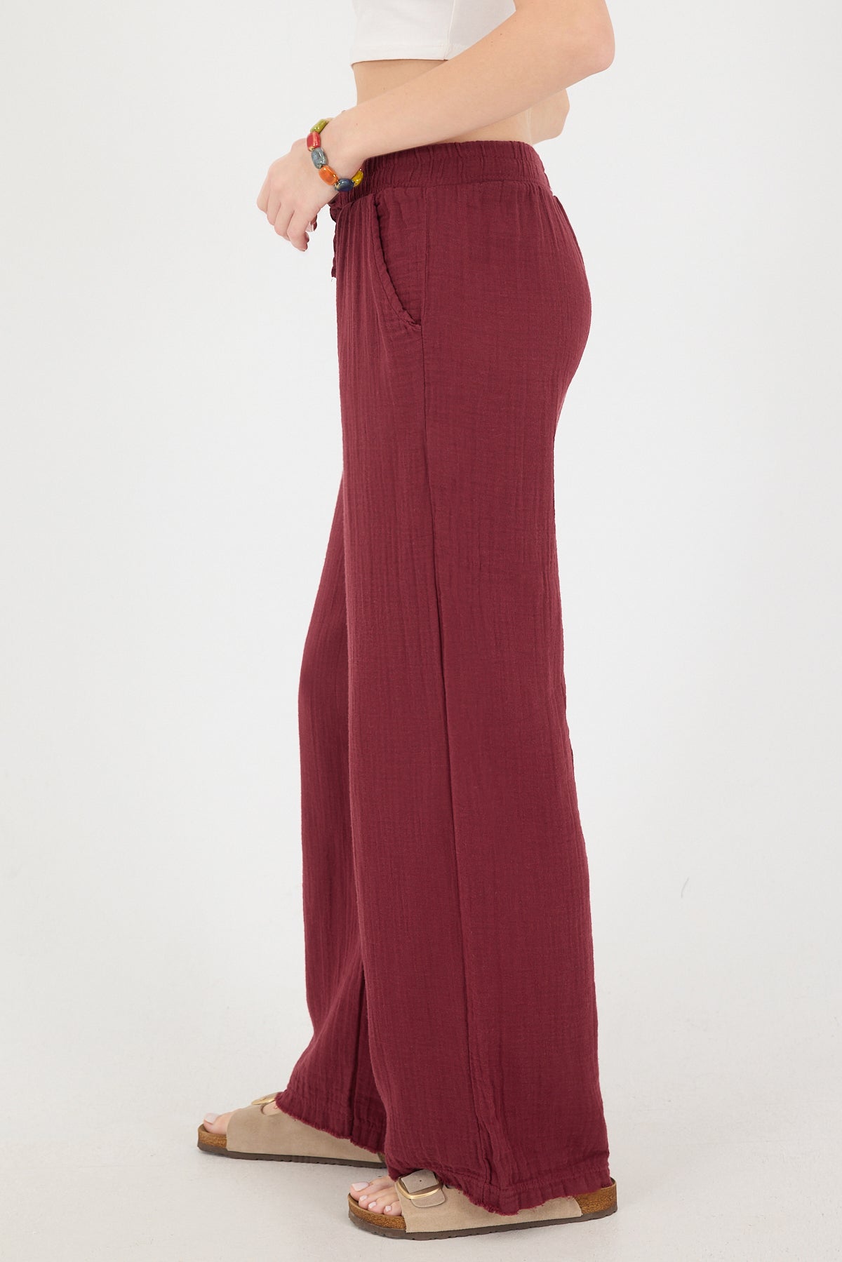 Burgundy_Wide-Leg-Trousers-With-Elastic-Waist-addax
