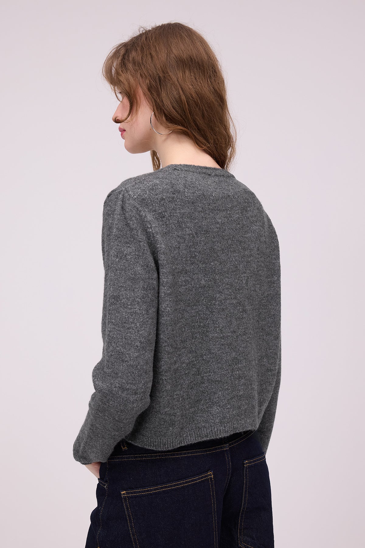 Charcoal_Crew-Neck-Buttoned-Knitwear-Cardigan-addax