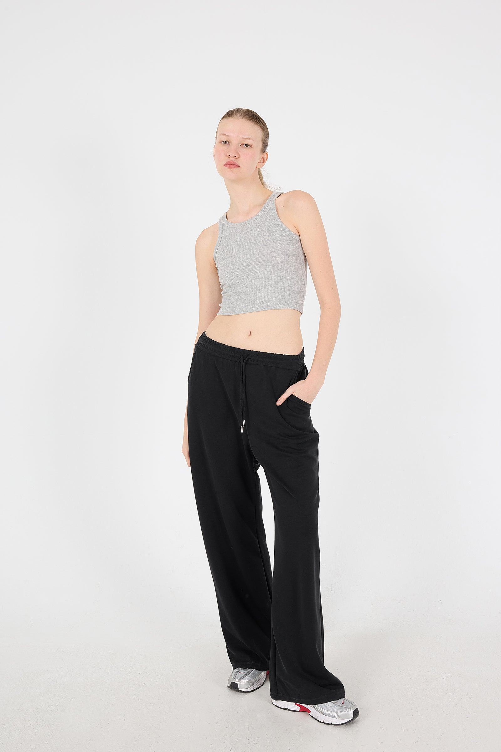 Black_Elastic-Waist-Modal-Sweatpants-addax