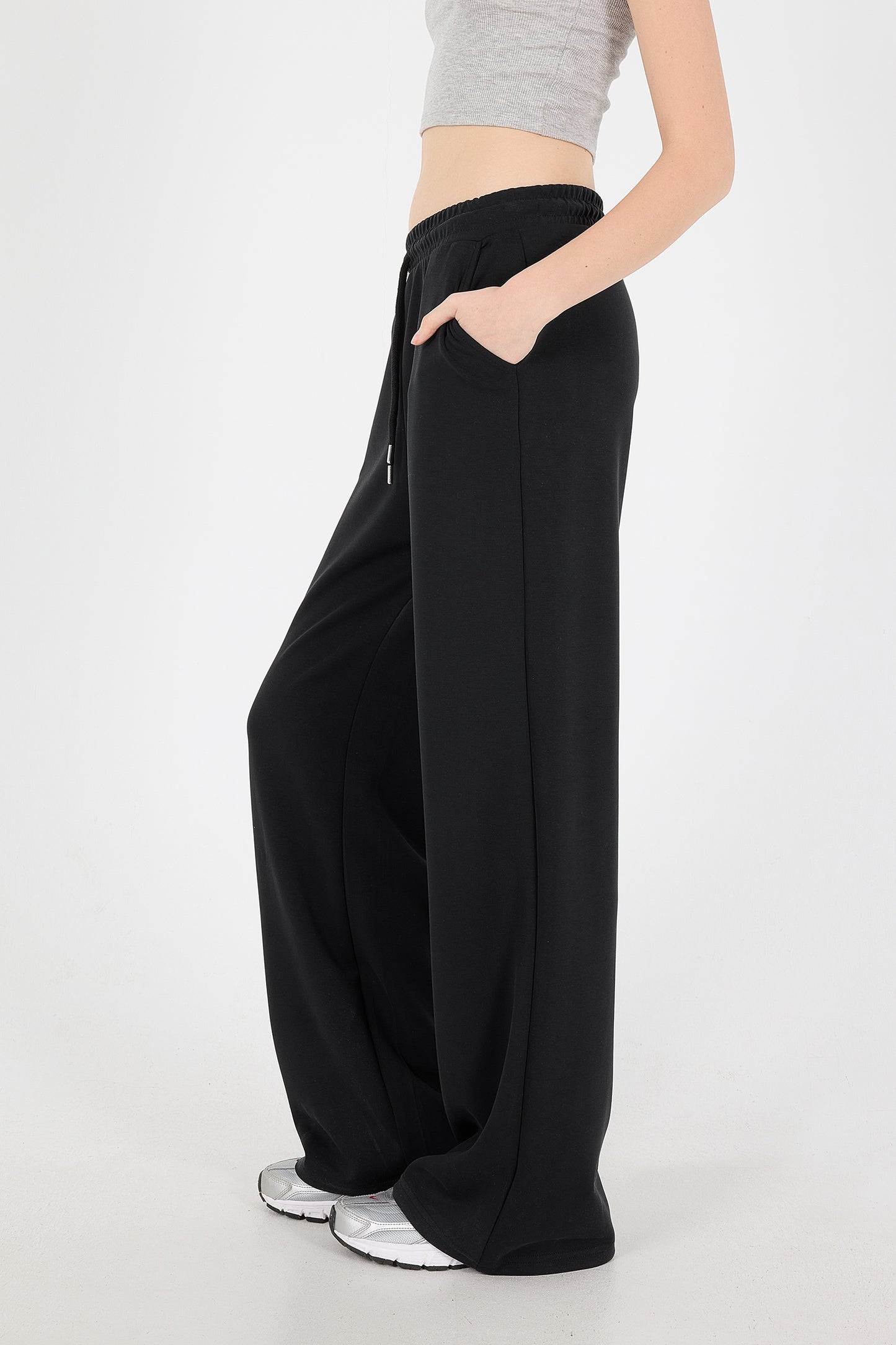 Black_Elastic-Waist-Modal-Sweatpants-addax