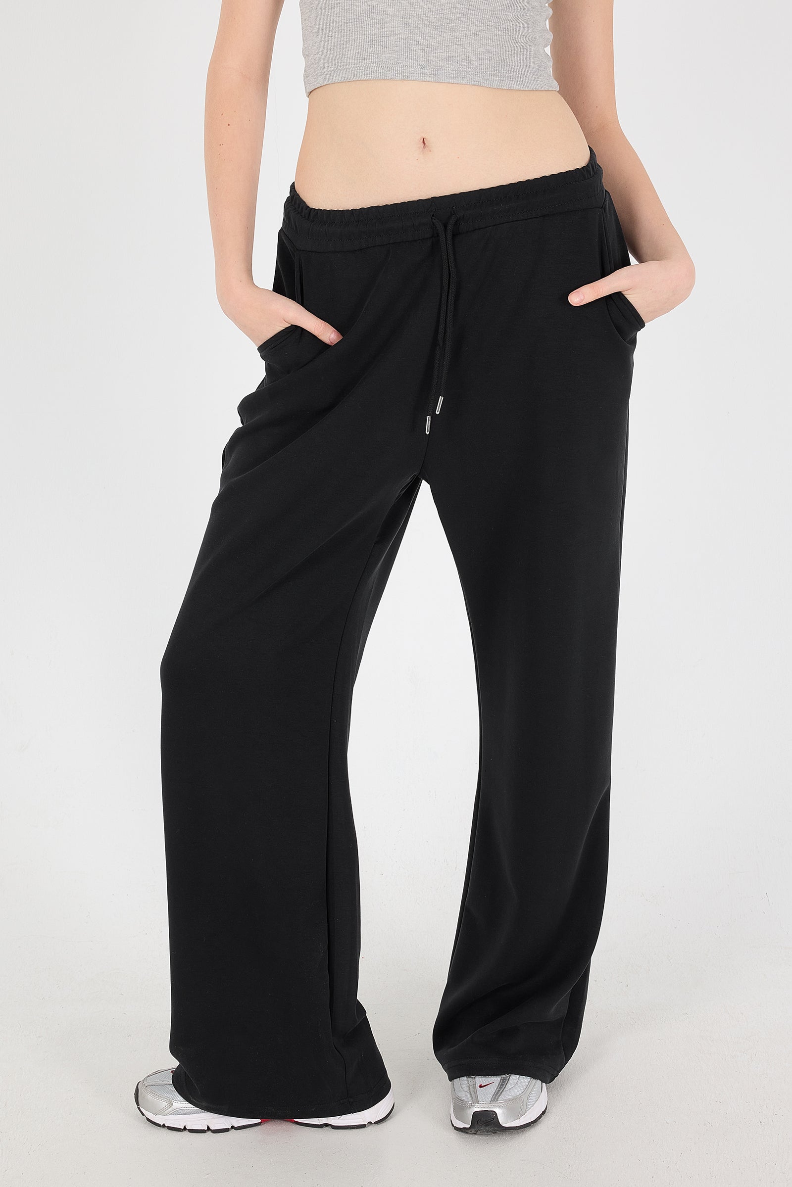 Black_Elastic-Waist-Modal-Sweatpants-addax