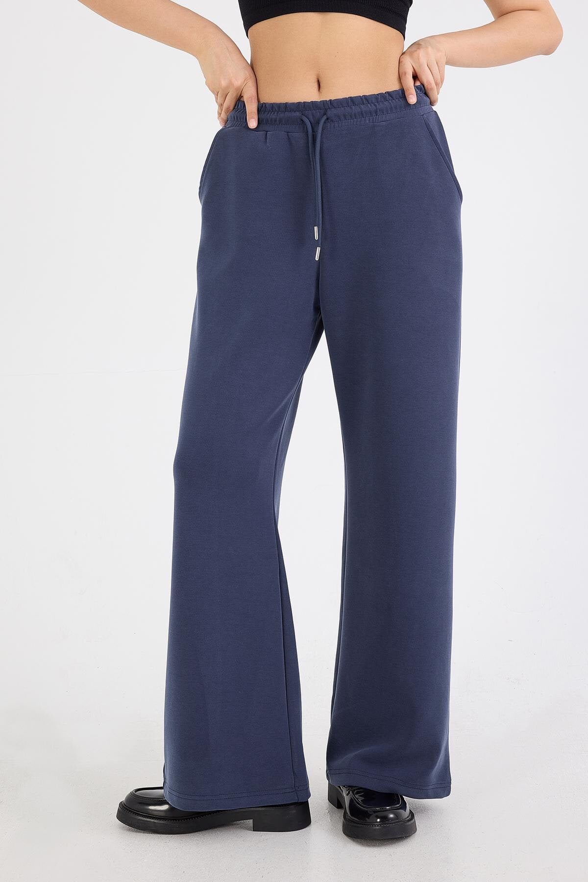 Night-Blue_Elastic-Waist-Modal-Sweatpants-addax