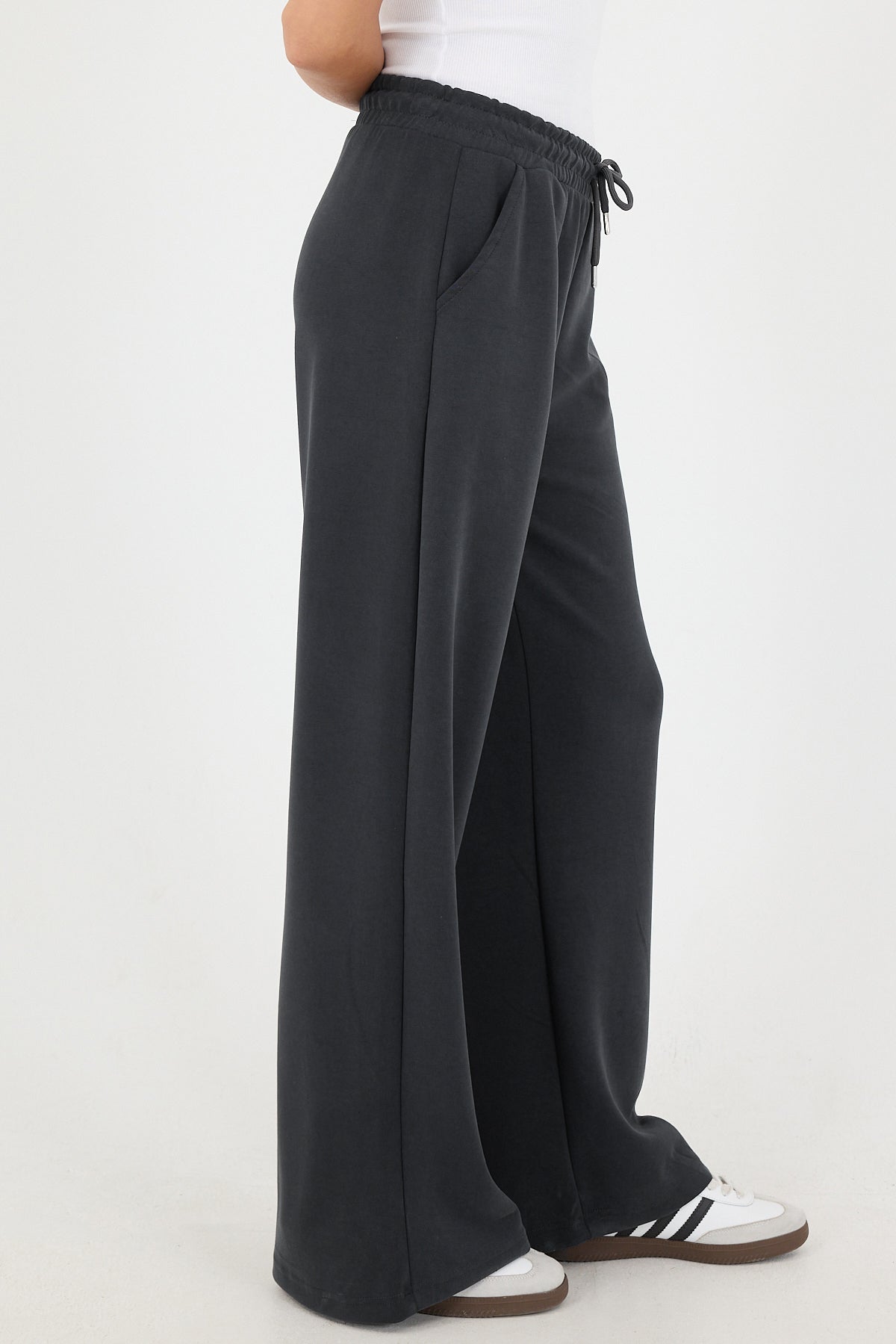 Lead-Grey_Elastic-Waist-Modal-Sweatpants-addax