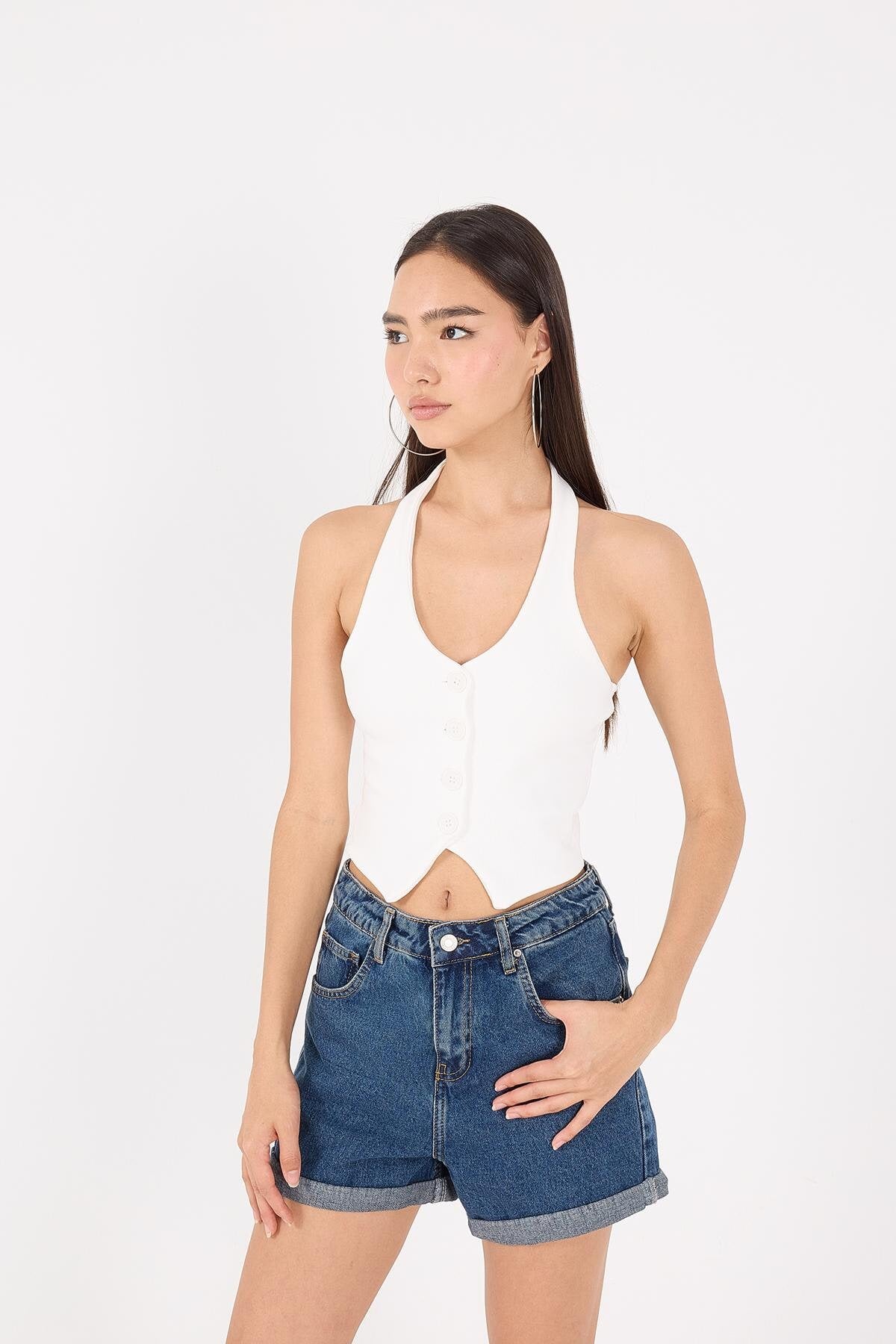 Ecru_Neck-Buttoned-Vest-addax