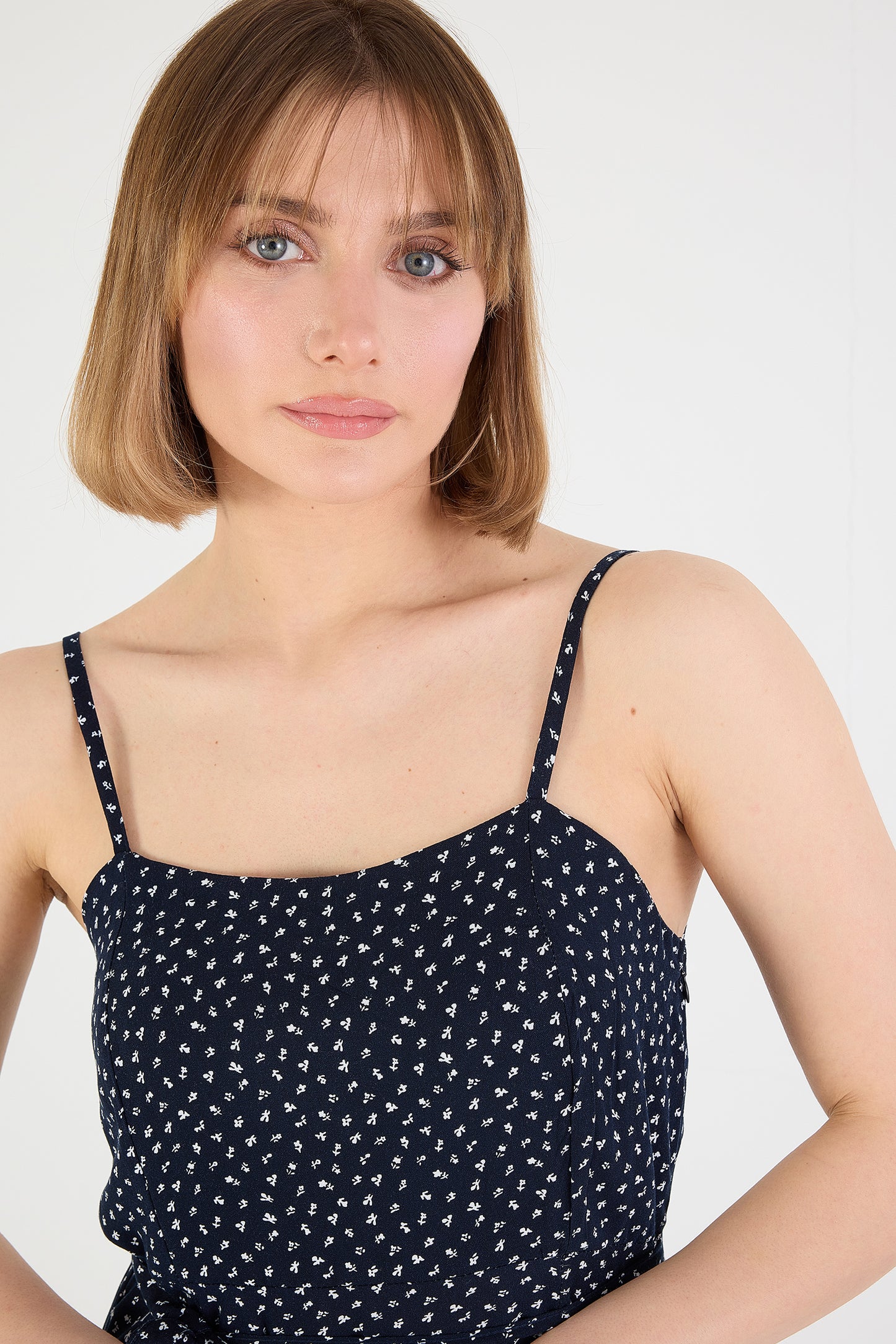 Night-Blue_Long-Dress-With-Printed-addax