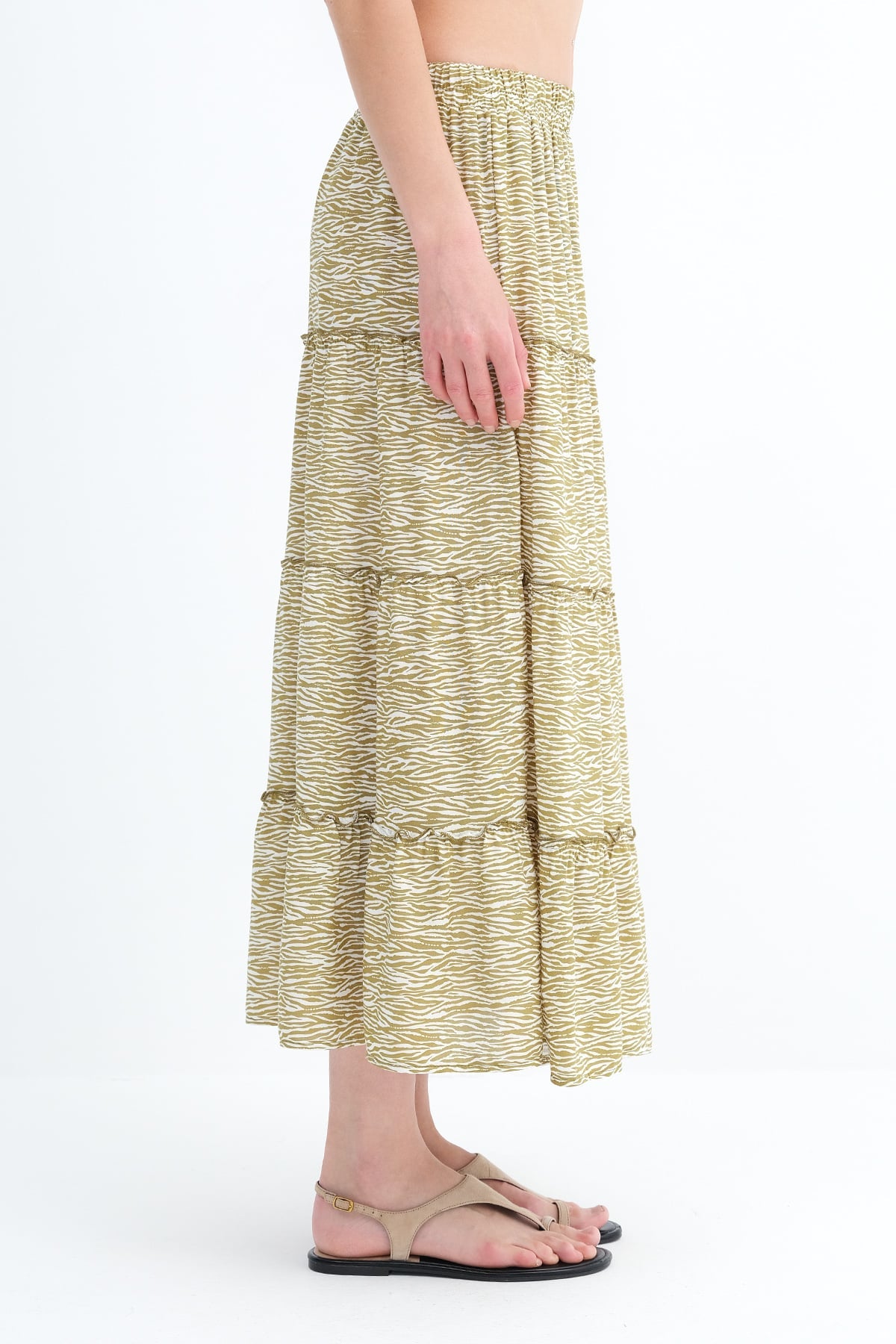Olive_Floral-Long-Skirt-addax