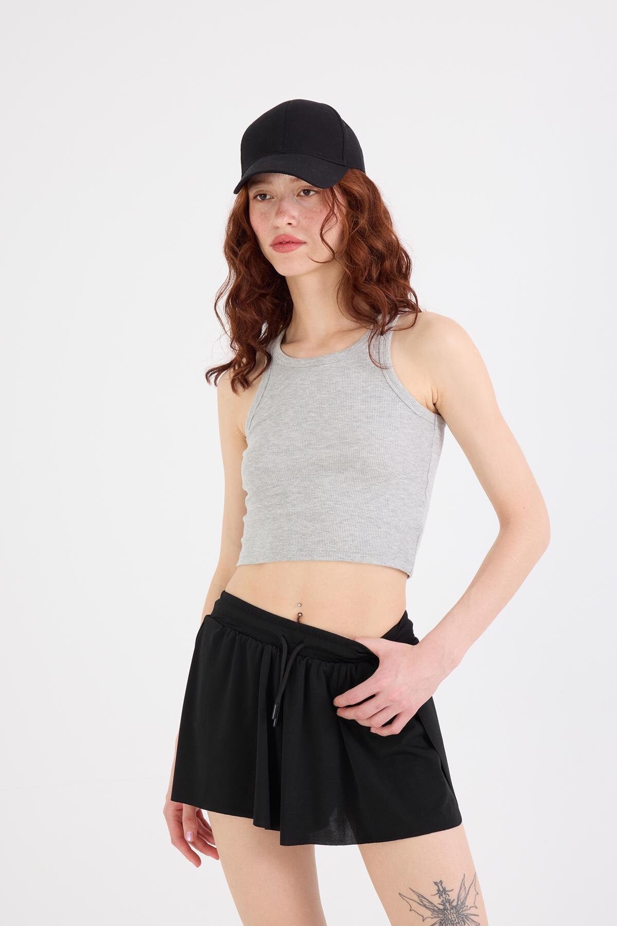 Black_Shorts-With-Elastic-Waist-addax