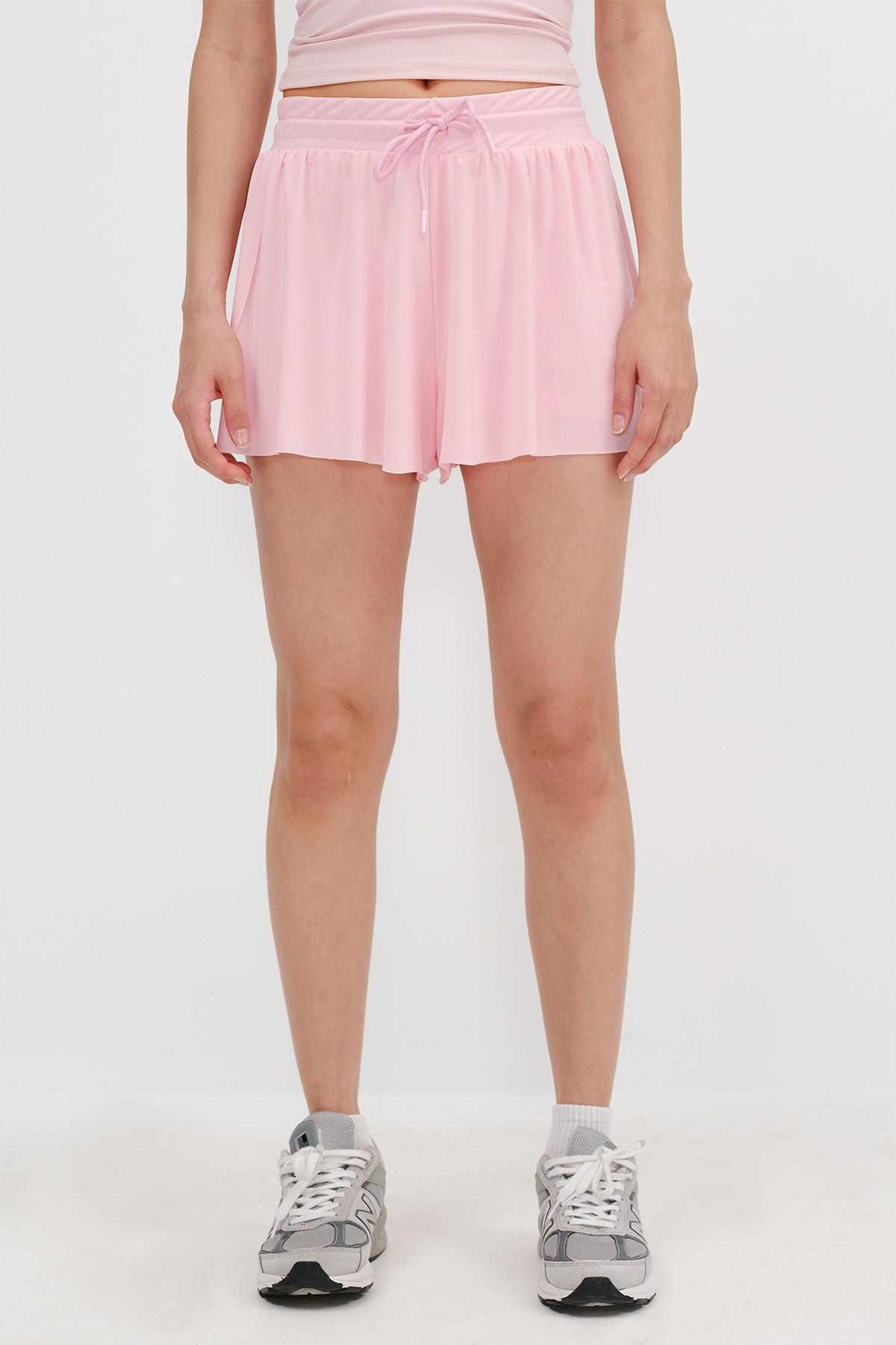 Light-Pink_Shorts-With-Elastic-Waist-addax