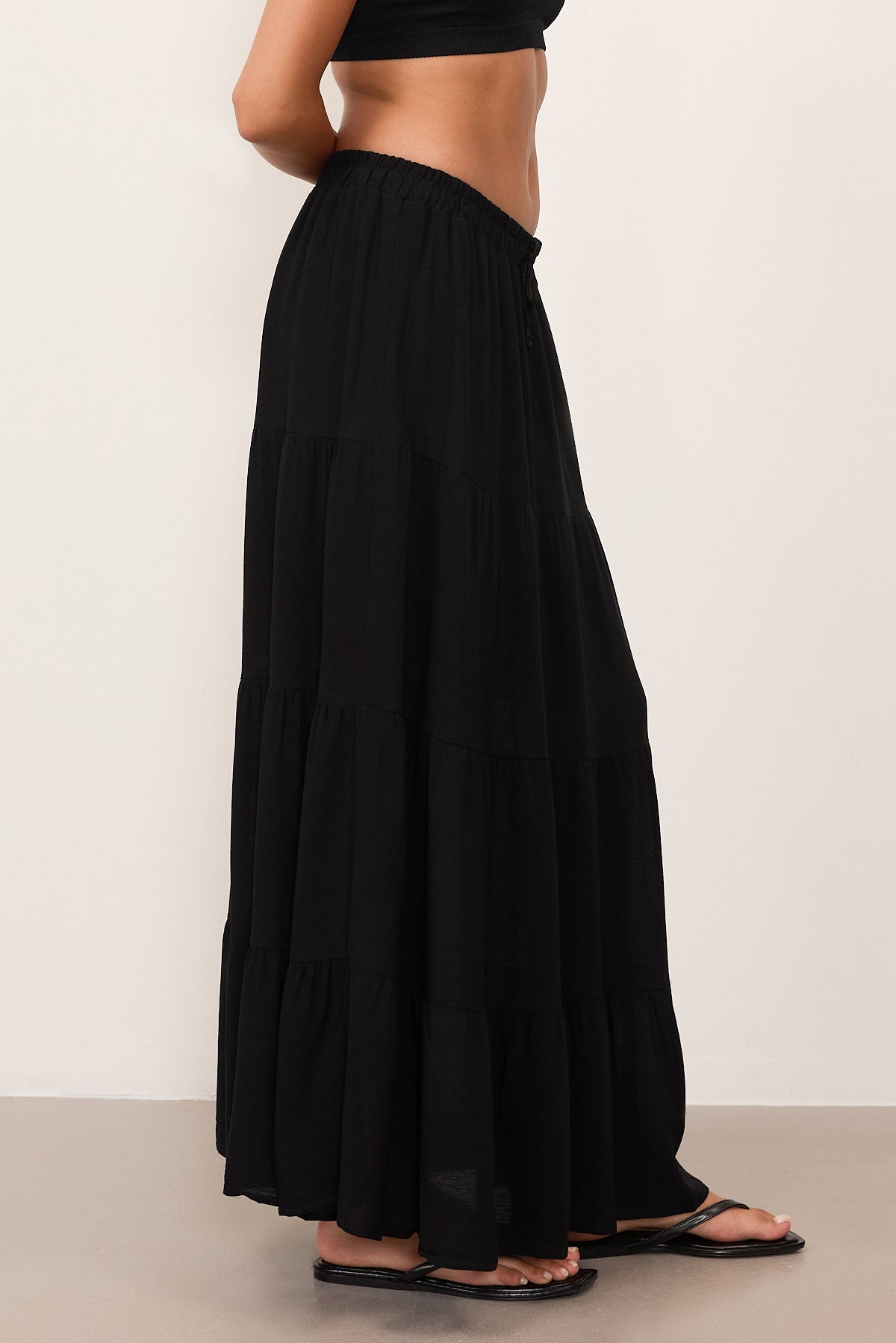 Black_Long-Skirt-With-Elastic-Waist-addax