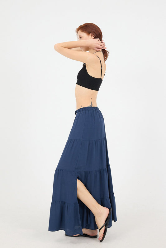 Night-Blue_Long-Skirt-With-Elastic-Waist-addax