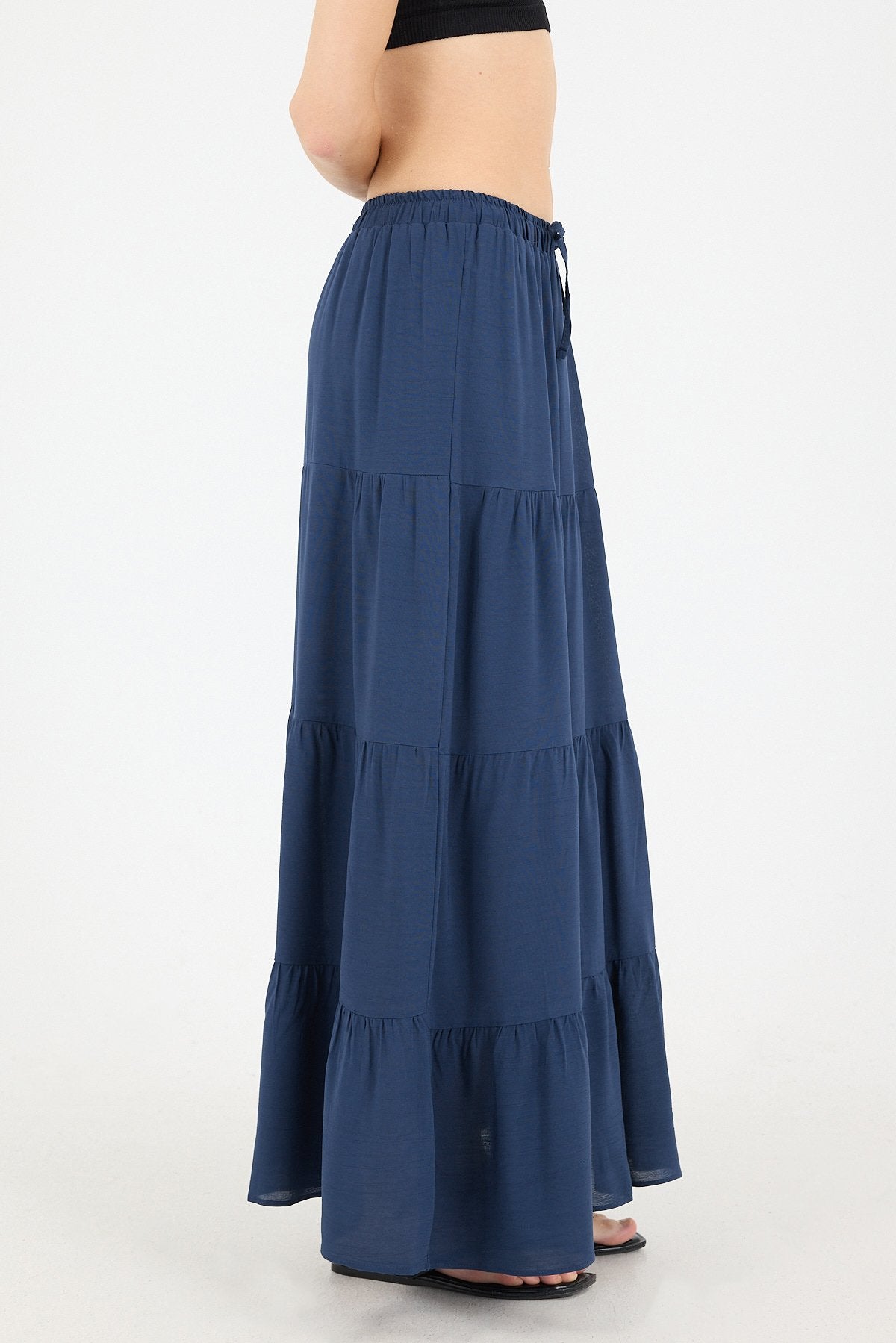 Night-Blue_Long-Skirt-With-Elastic-Waist-addax