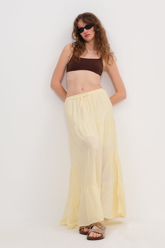 Light-Yellow_Long-Skirt-With-Elastic-Waist-addax