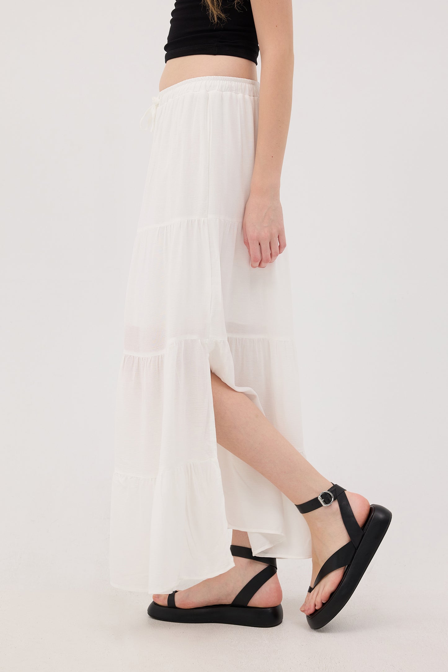 Ecru_Long-Skirt-With-Elastic-Waist-addax
