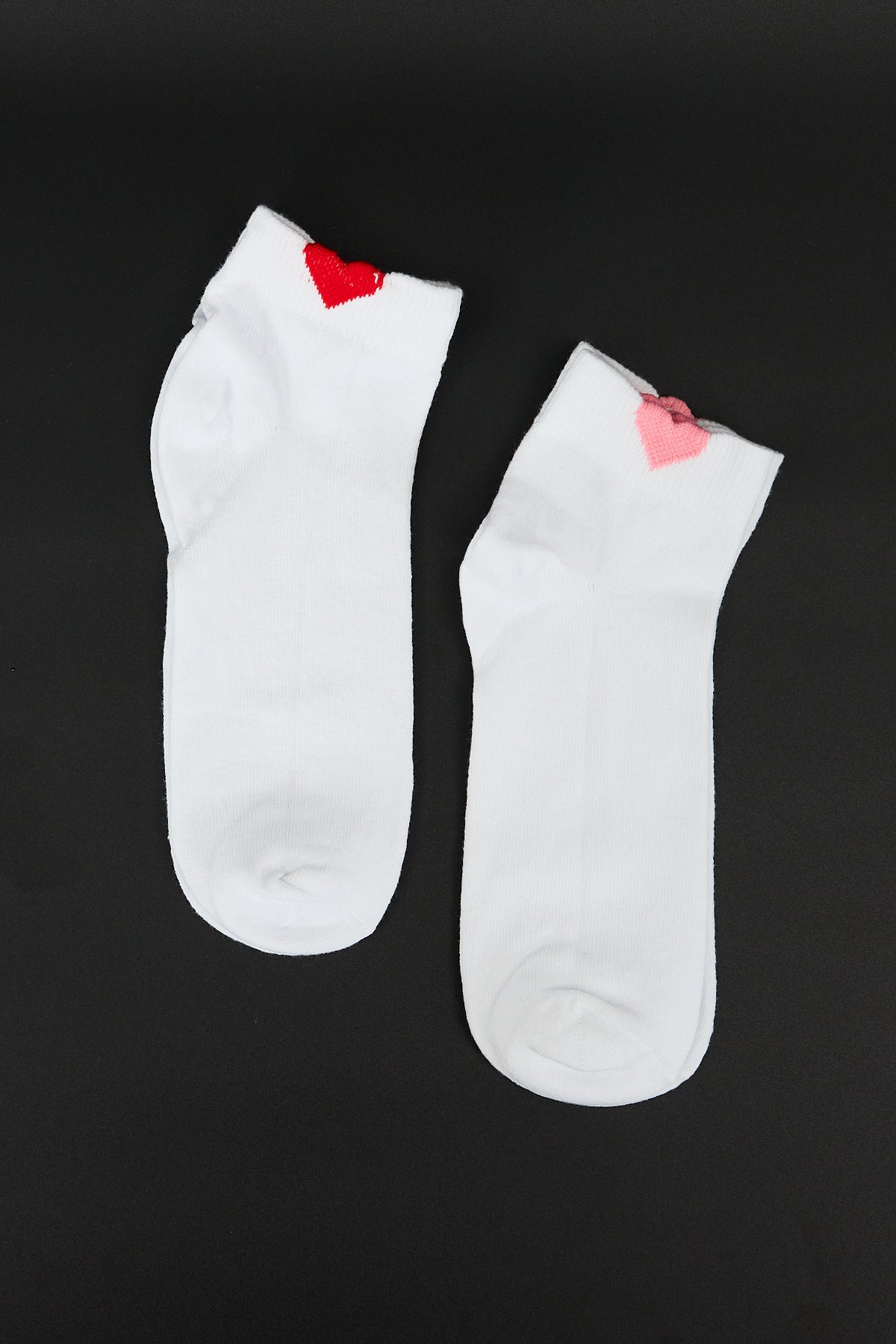 2-Pack Heart Pattern Ankle Socks