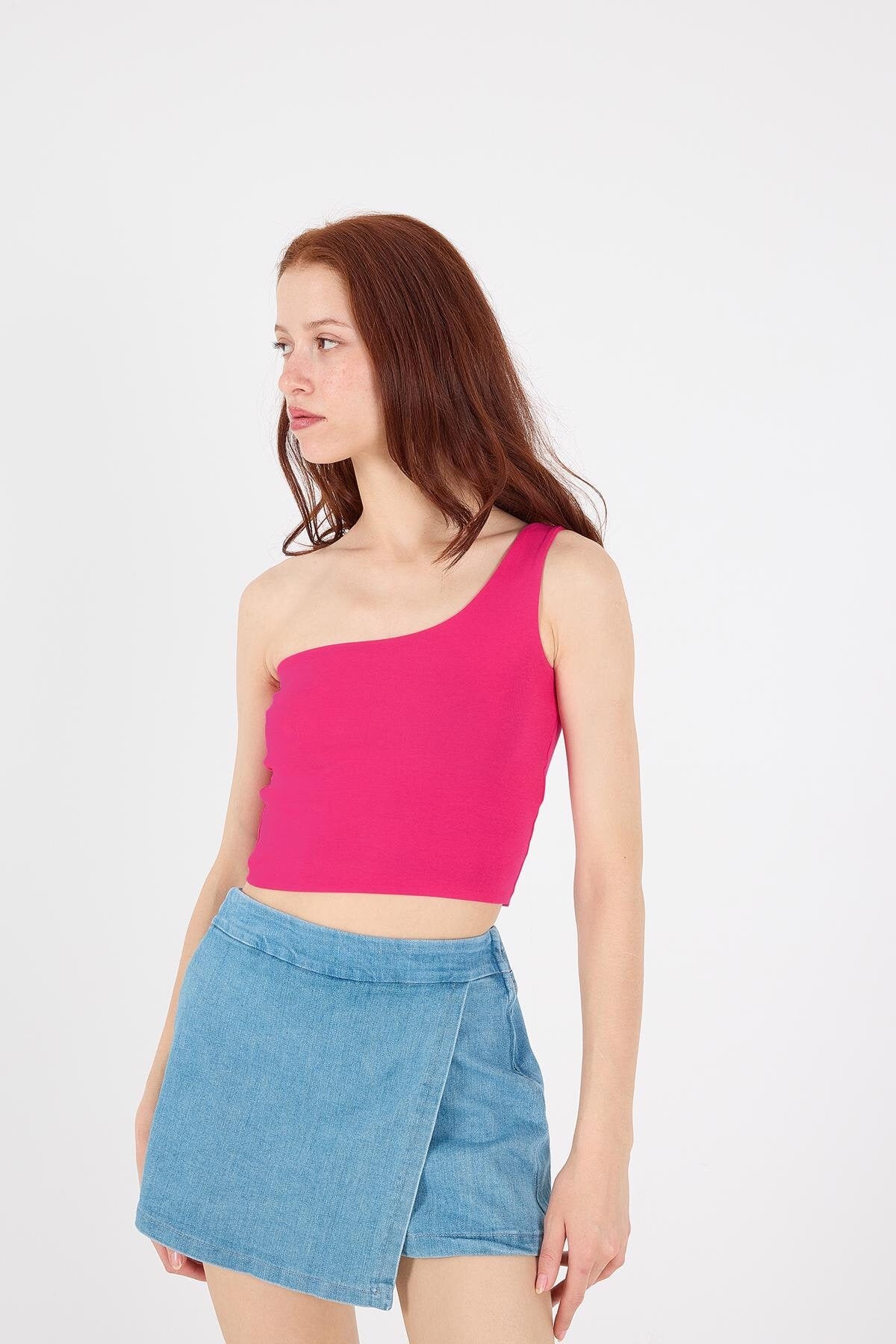 Fuchsia_One-Shoulder-Short-Tank-Top-addax
