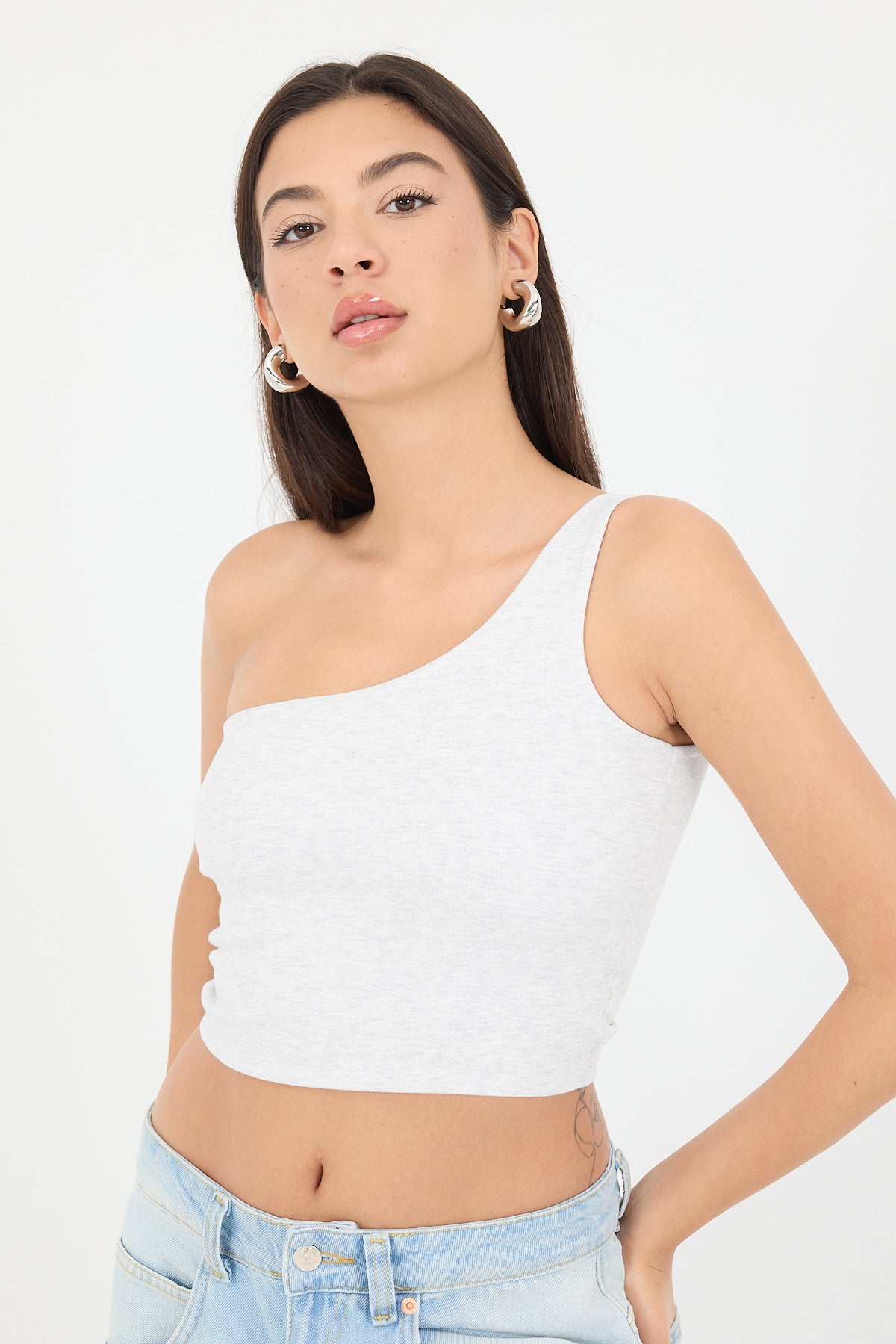 Snow-Melange_One-Shoulder-Short-Tank-Top-addax