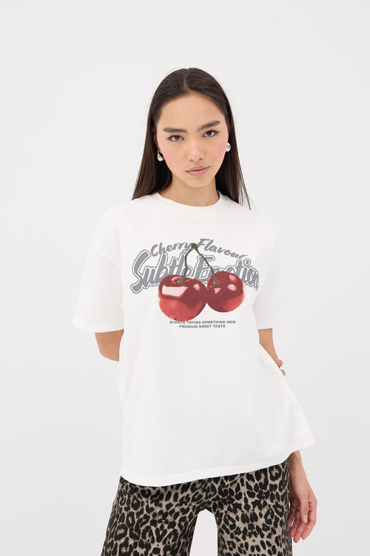 Ecru_Cherry-Printed-Crew-Neck-T-Shirt-addax