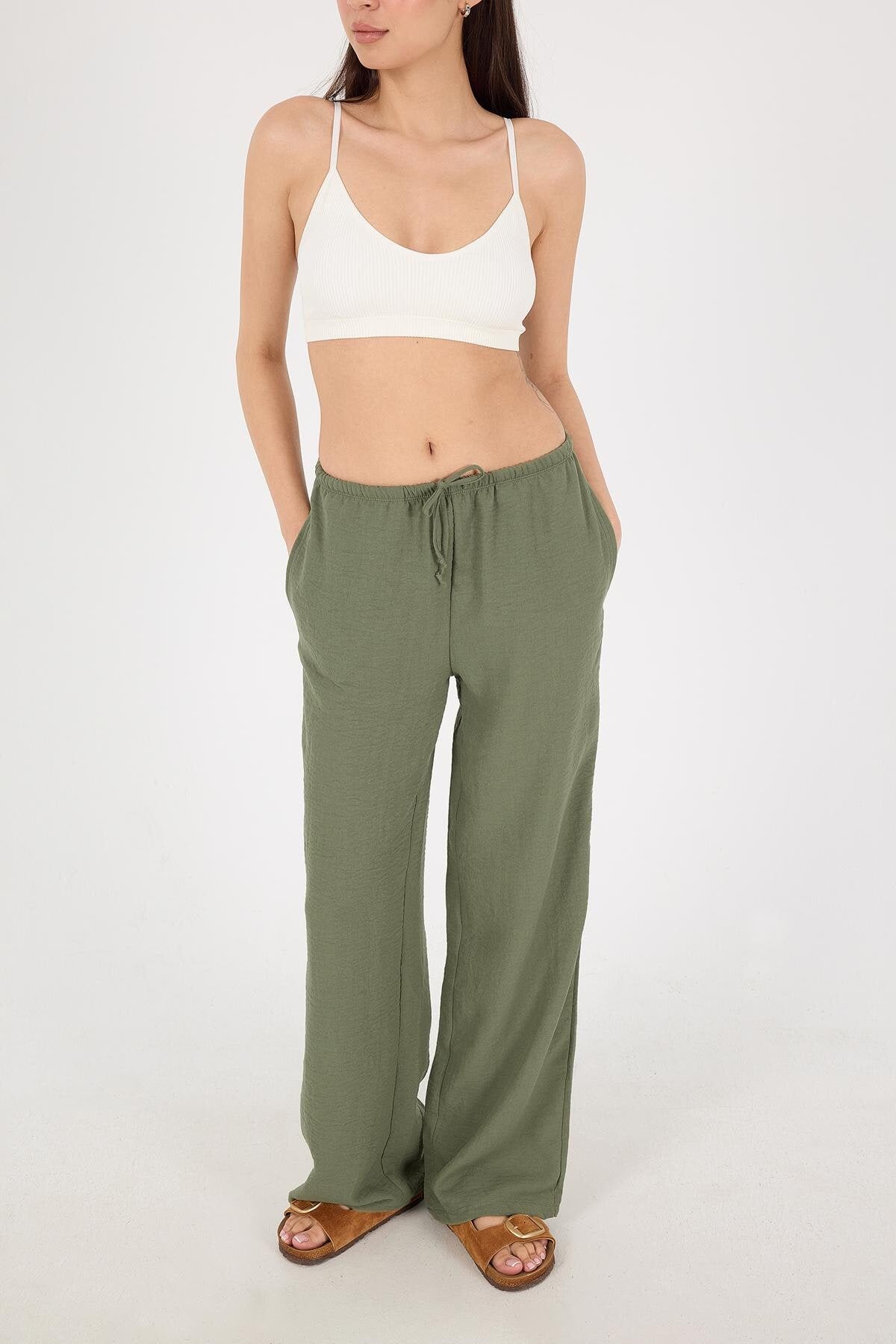 Khaki_Tied-Wide-Leg-Trousers-addax