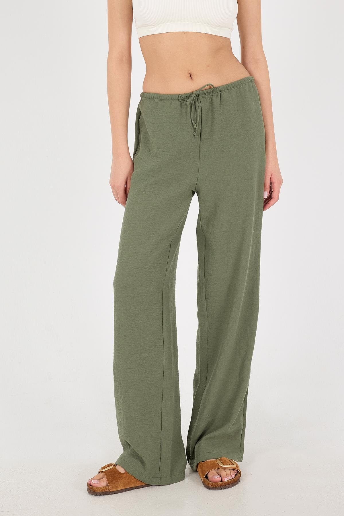 Khaki_Tied-Wide-Leg-Trousers-addax