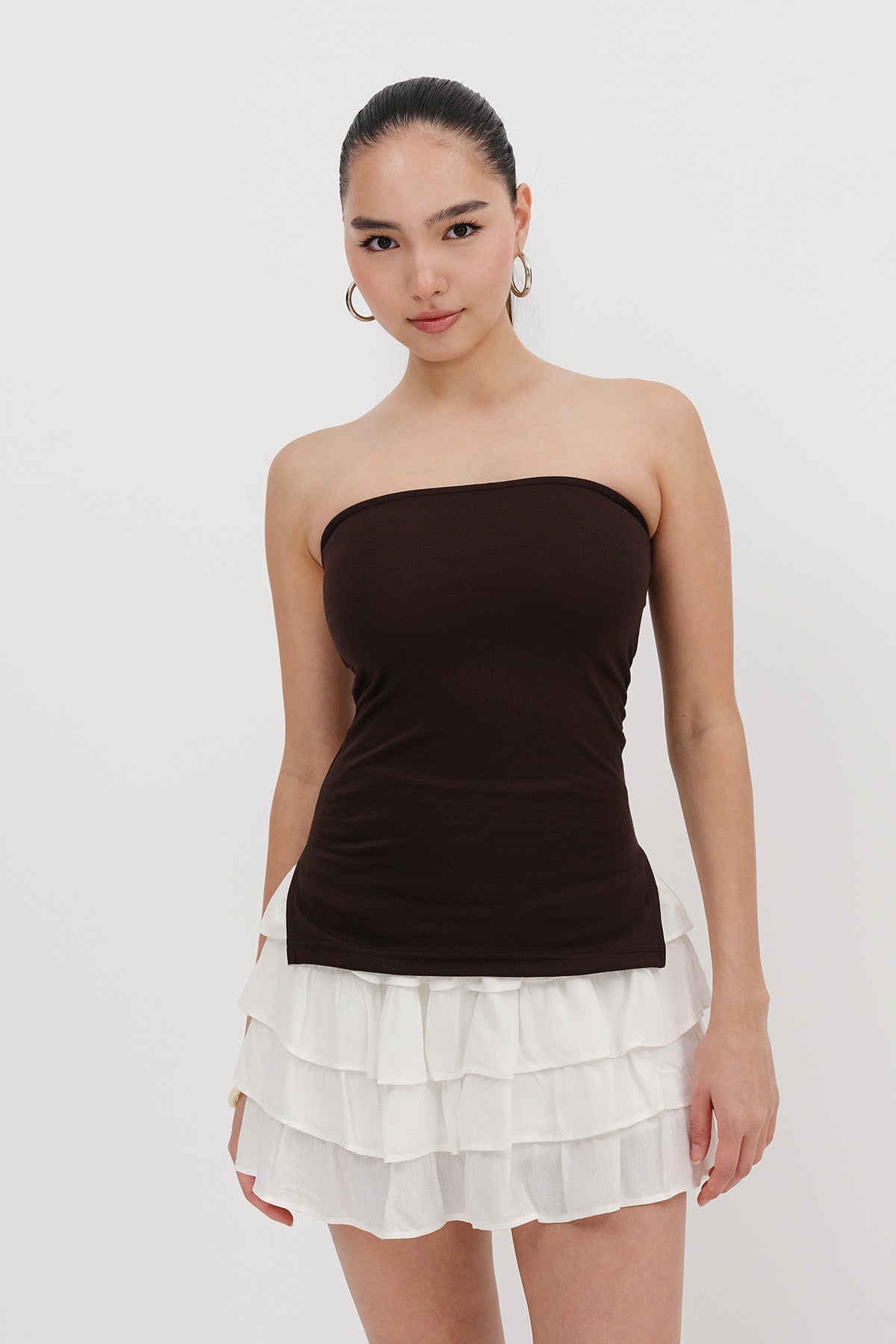 Bitter-Coffee_Strapless-Gathered-Bustier-addax
