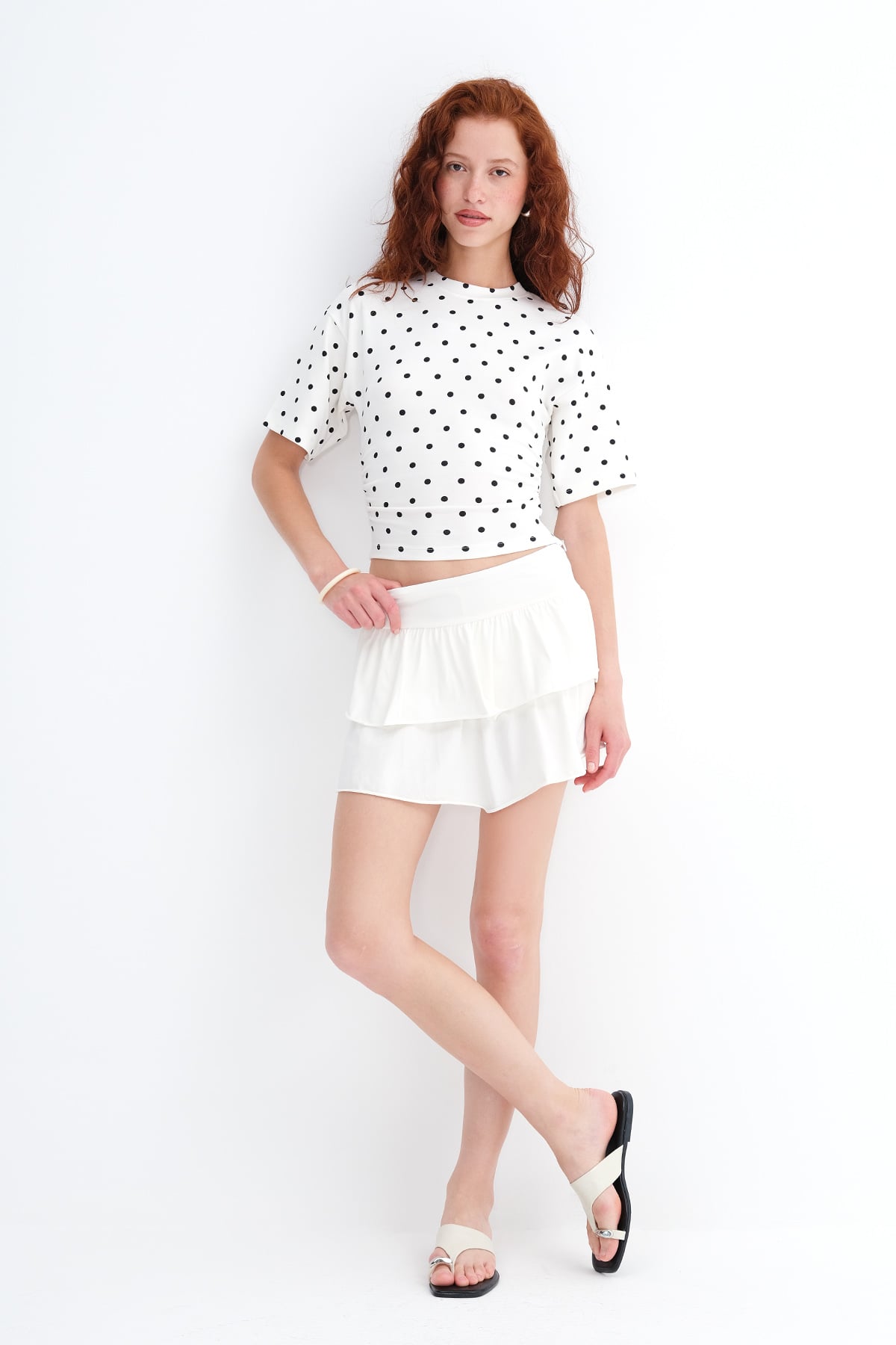 Ecru_Elastic-Waist-Ruffle-Mini-Skirt-addax