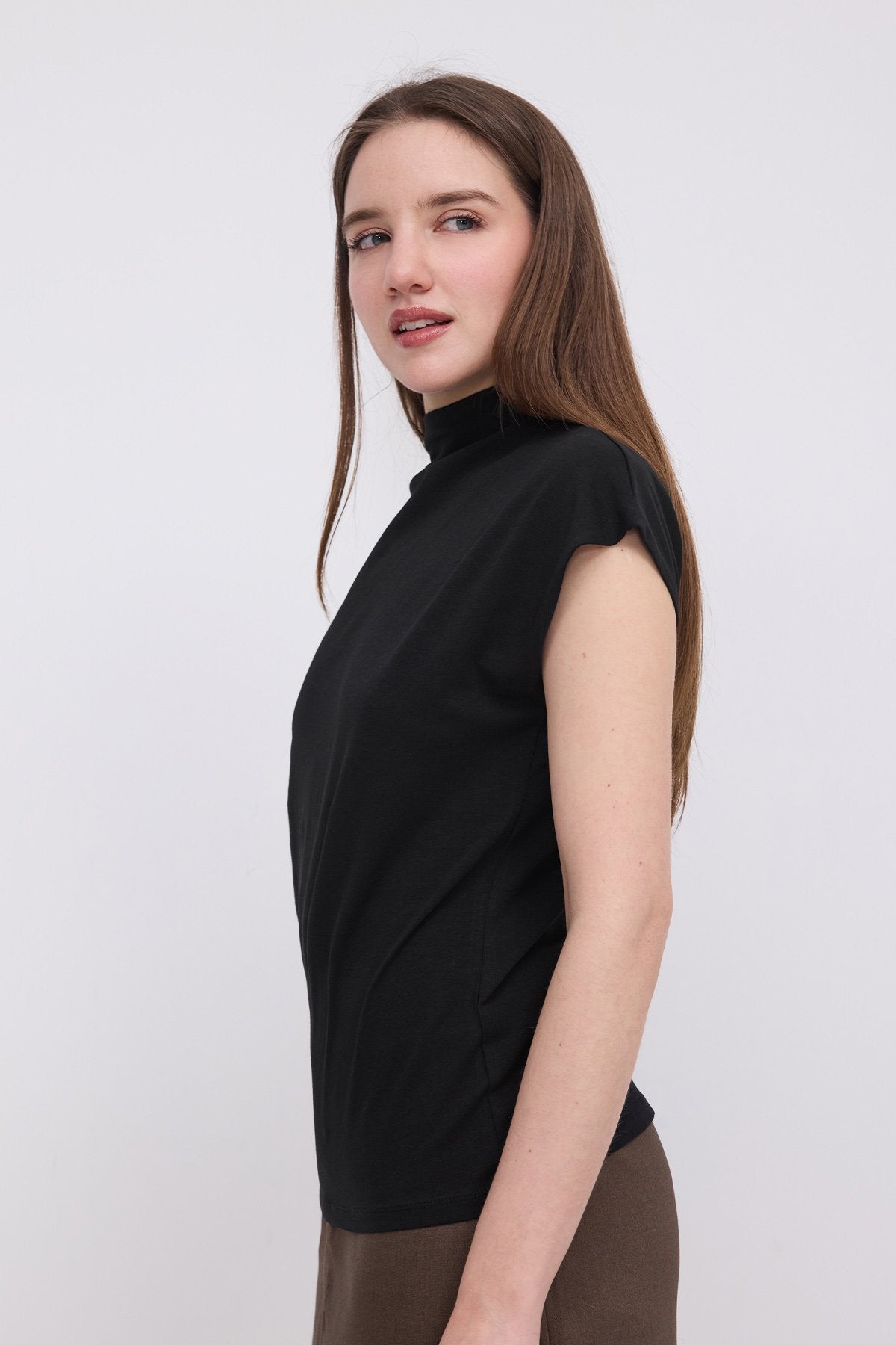 Black_High-Neck-Basic-Blouse-addax